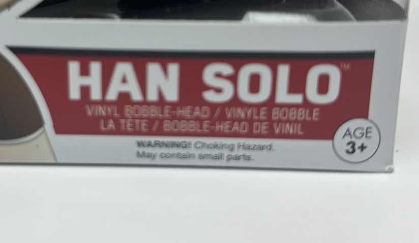 Photo 2 of NIB POP STAR WARS HAN SOLO BOBBLE HEAD