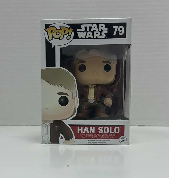 Photo 1 of NIB POP STAR WARS HAN SOLO BOBBLE HEAD