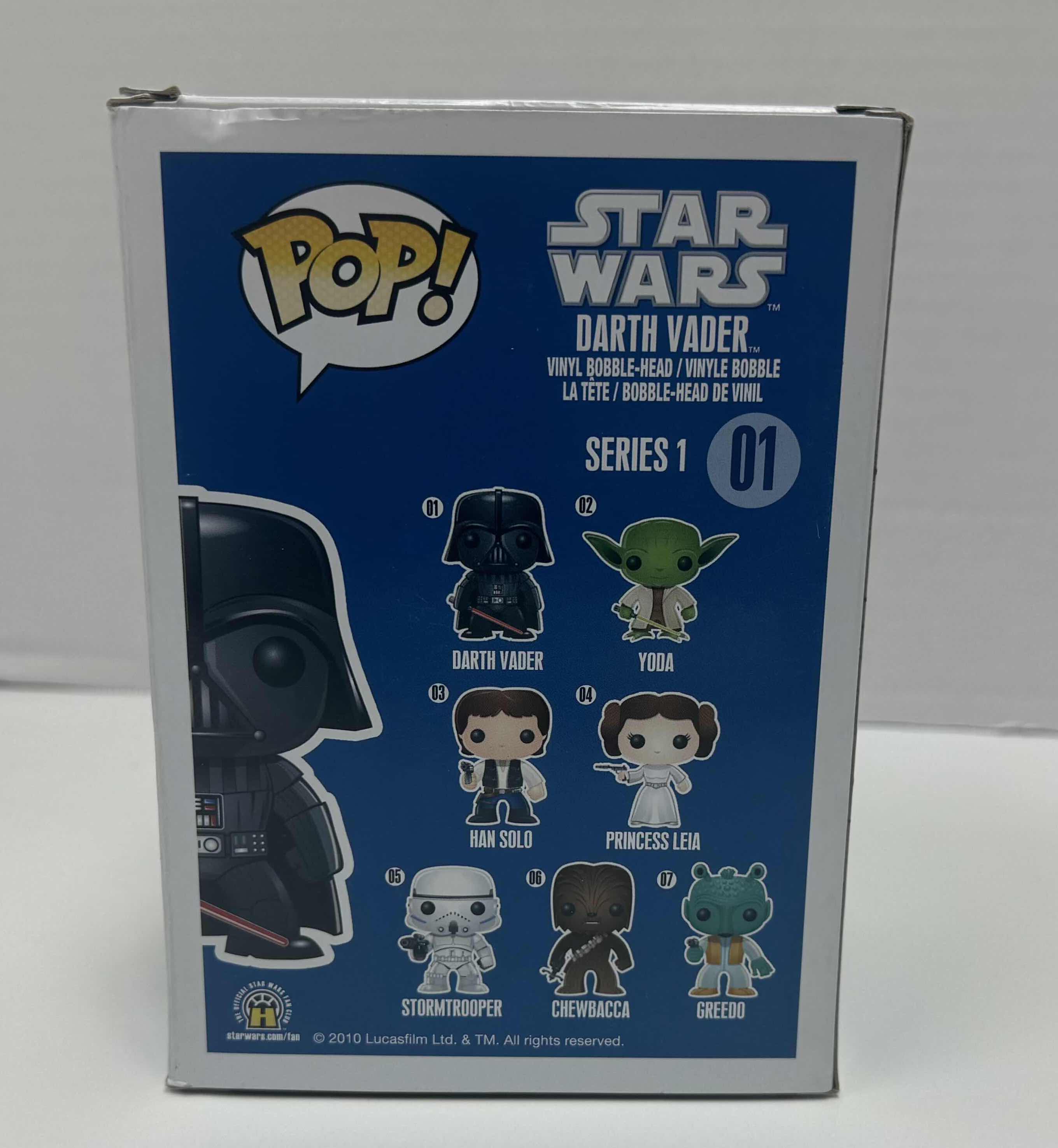 Photo 2 of NIB POP STAR WARS DARTH VADER BOBBLE HEAD