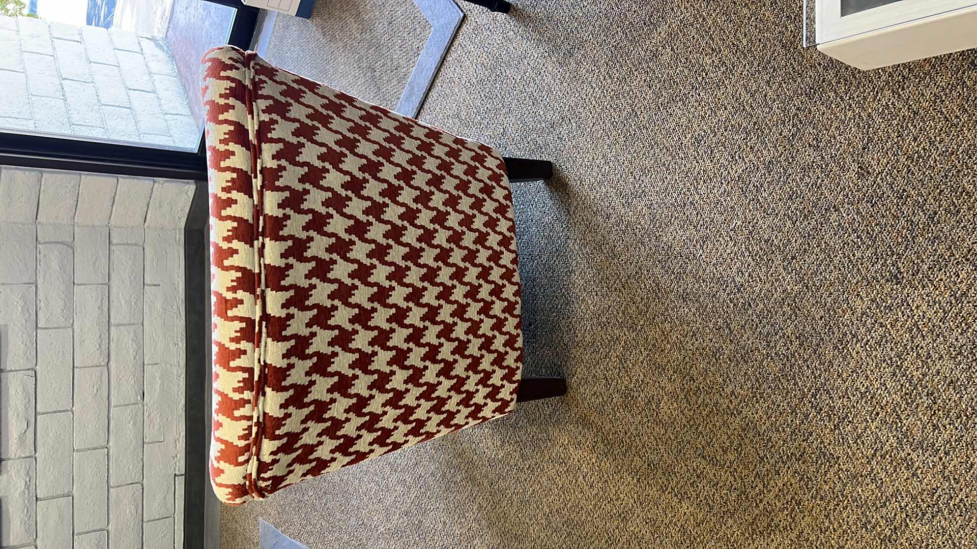 Photo 3 of ANNA HOUNDSTOOTH RUST ACCENT CHAIR