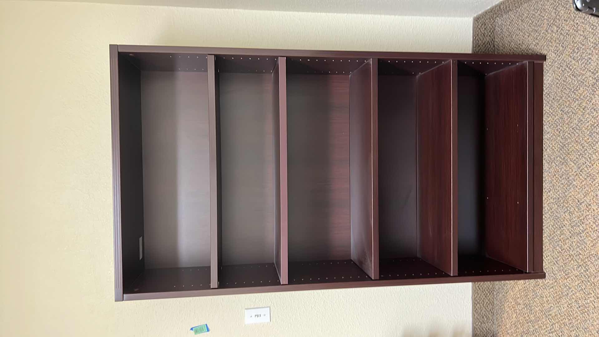 Photo 3 of CHERRY WOOD VENEER BOOKCASE 36" x 14" H64"