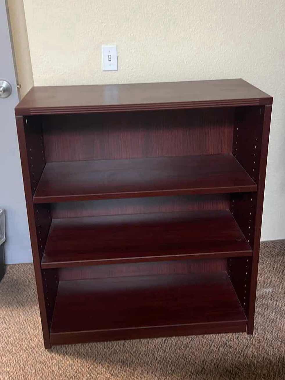 Photo 3 of CHERRY WOOD VENEER  BOOKCASE 34" X 12" H48"