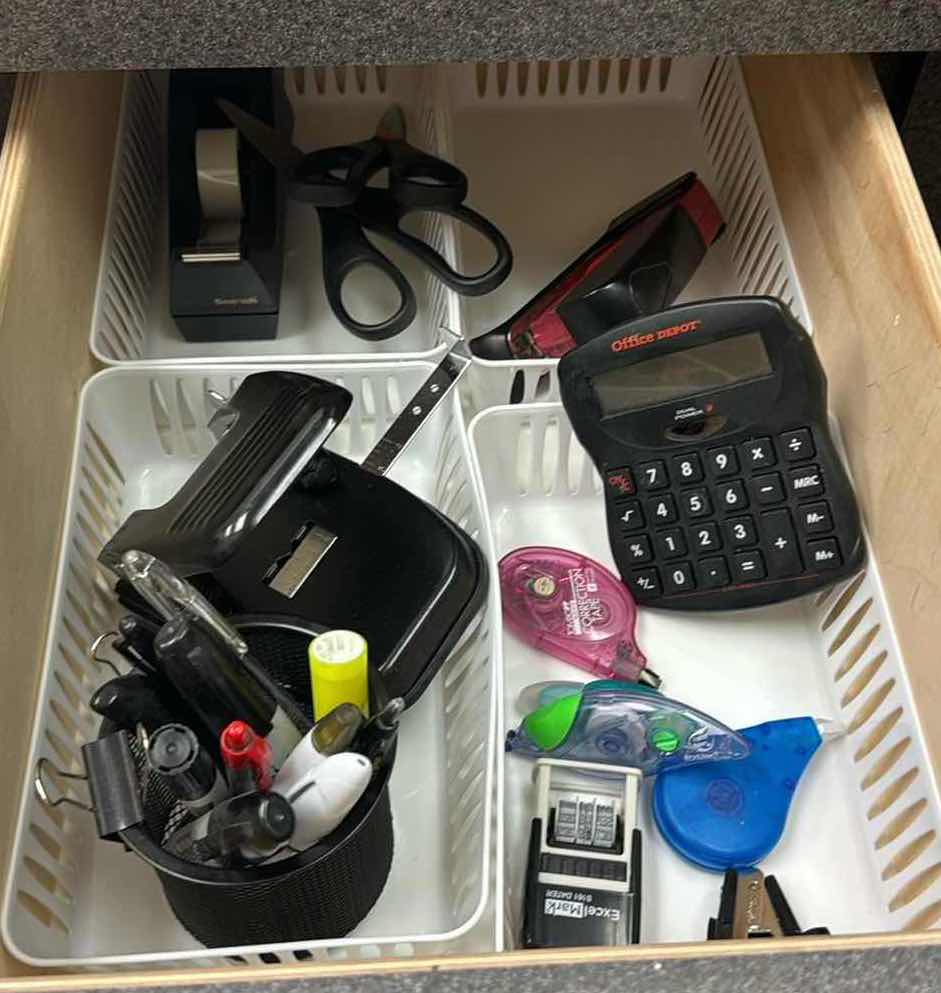 Photo 1 of CONTENTS OF DRAWER-OFFICE SUPPLIES