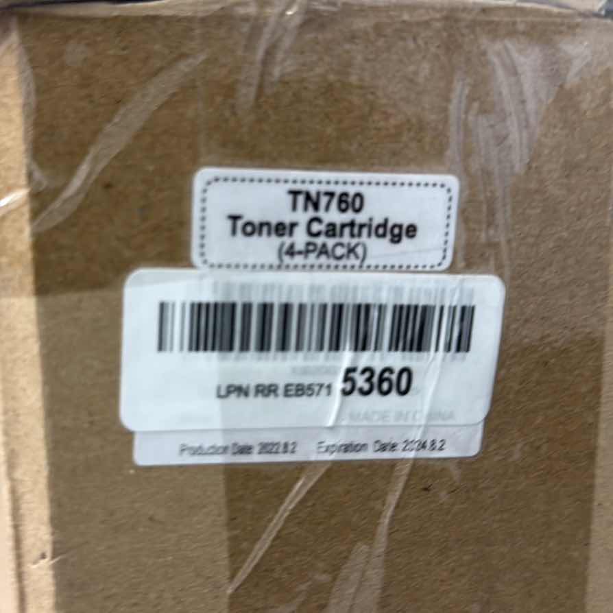 Photo 2 of NIB TONER CARTRIDGE (4 PACK) TN760