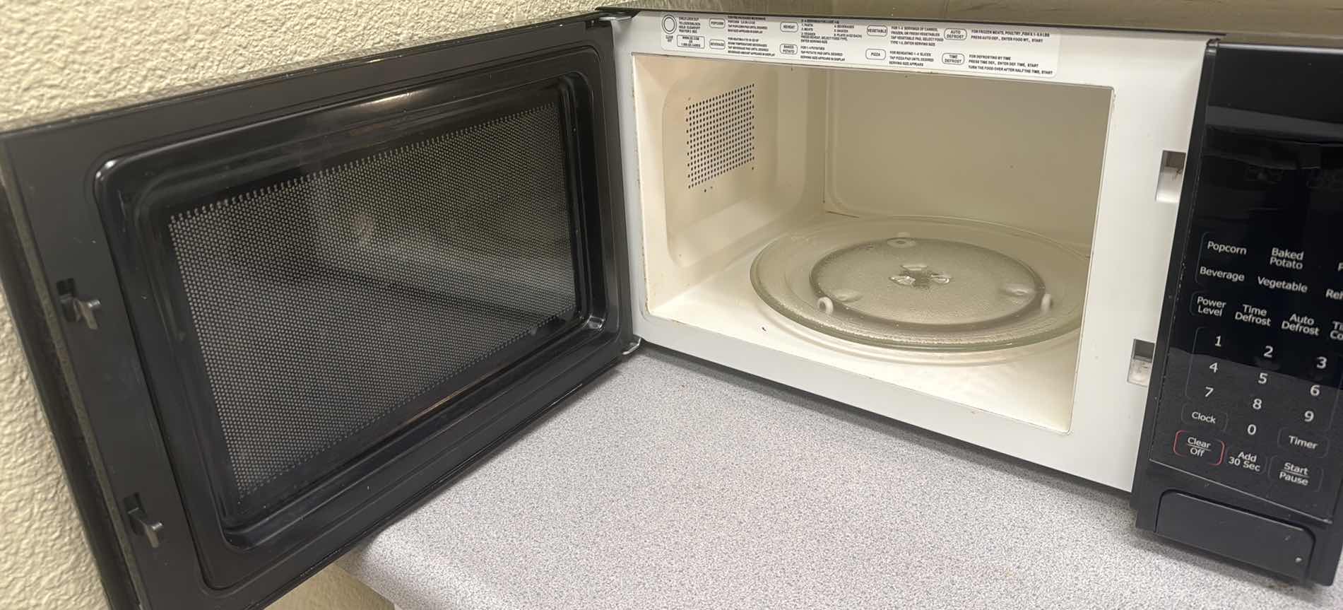 Photo 2 of GE BLACK COUNTERTOP MICROWAVE