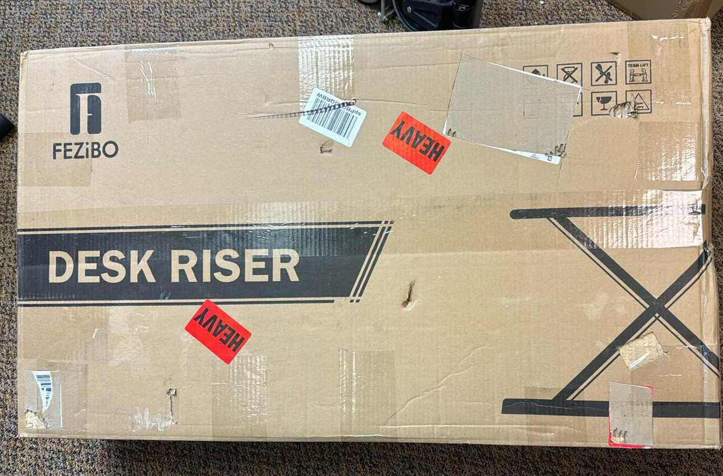 Photo 2 of NIB BLACK DESK RISER