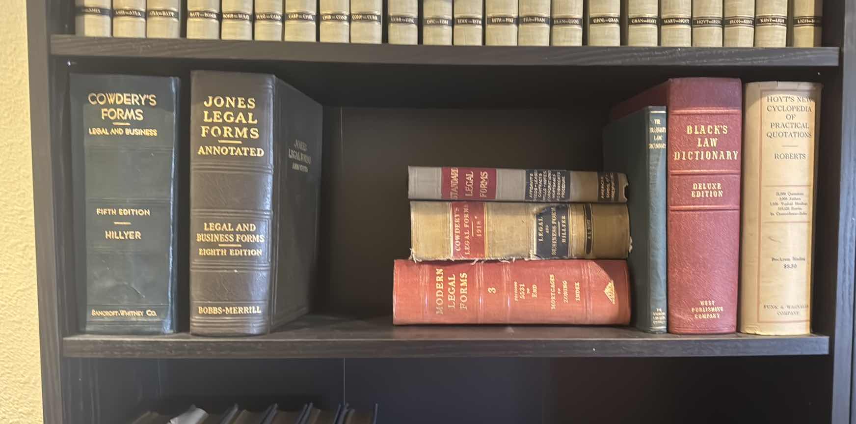 Photo 1 of 6 ANTIQUE LEGAL BOOKS, INCLUDING FORMS, LAW DICTIONARY AND PRACTICAL QUOTATIONS