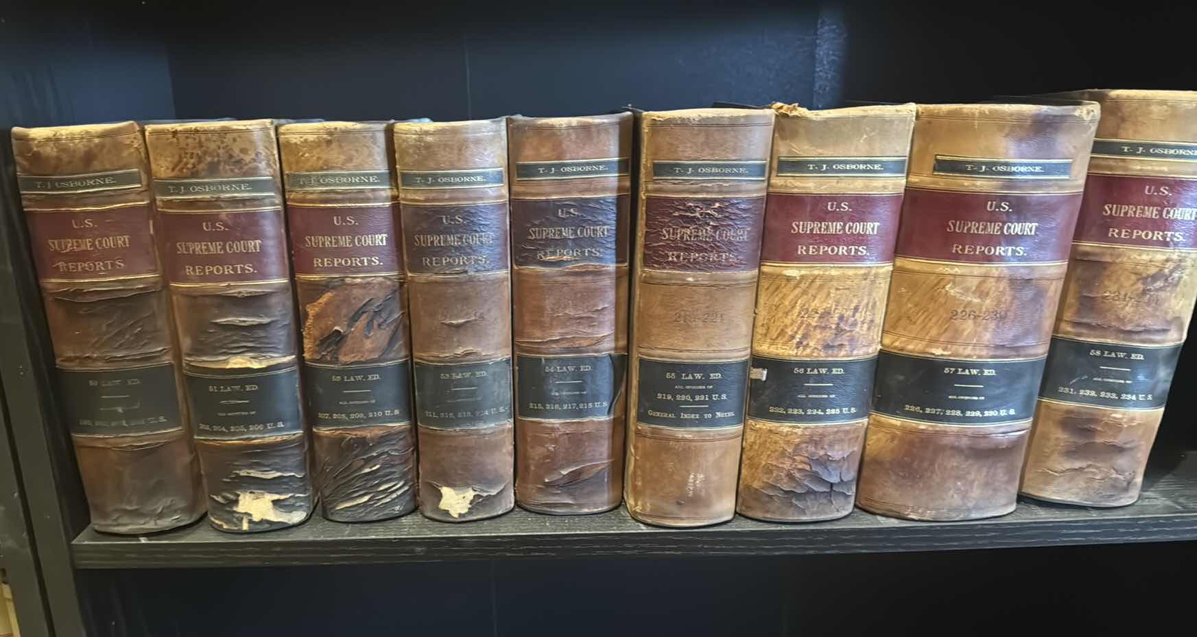 Photo 2 of 6-RARE ANTIQUE "SUPREME COURT SUPREME COURT REPORTS"  PUBLISHED 1866, VOLUMES  1-6 ONLY (MORE VOLUMES SOLD SEPARATELY)