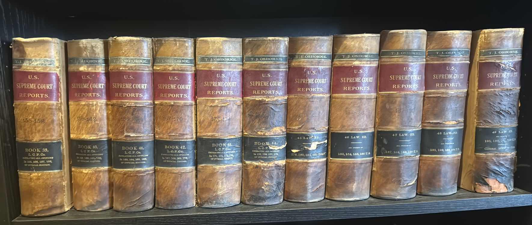 Photo 3 of 7-RARE ANTIQUE "SUPREME COURT SUPREME COURT REPORTS" PUBLISHED 1872, VOLUMES  7-13 ONLY (ADDITIONAL VOLUMES SOLD SEPARATELY)