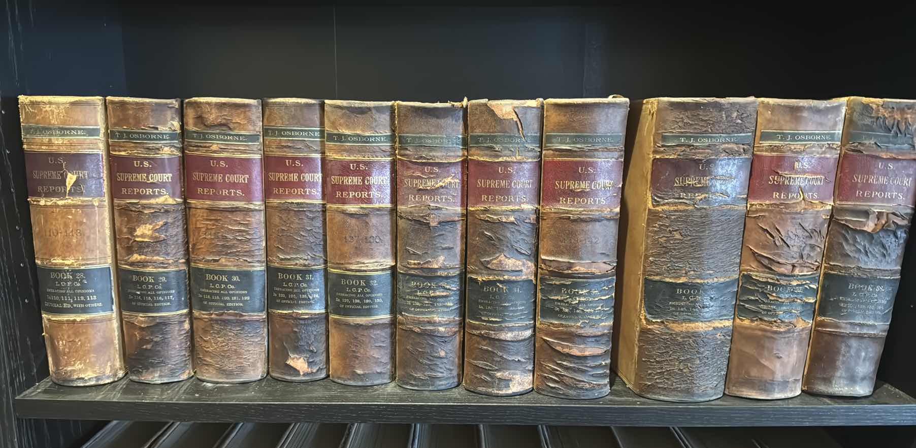 Photo 3 of 7-RARE ANTIQUE "SUPREME COURT SUPREME COURT REPORTS"  PUBLISHED 1890, VOLUMES  29-35 ONLY  (ADDITIONAL VOLUMES SOLD SEPARATELY)