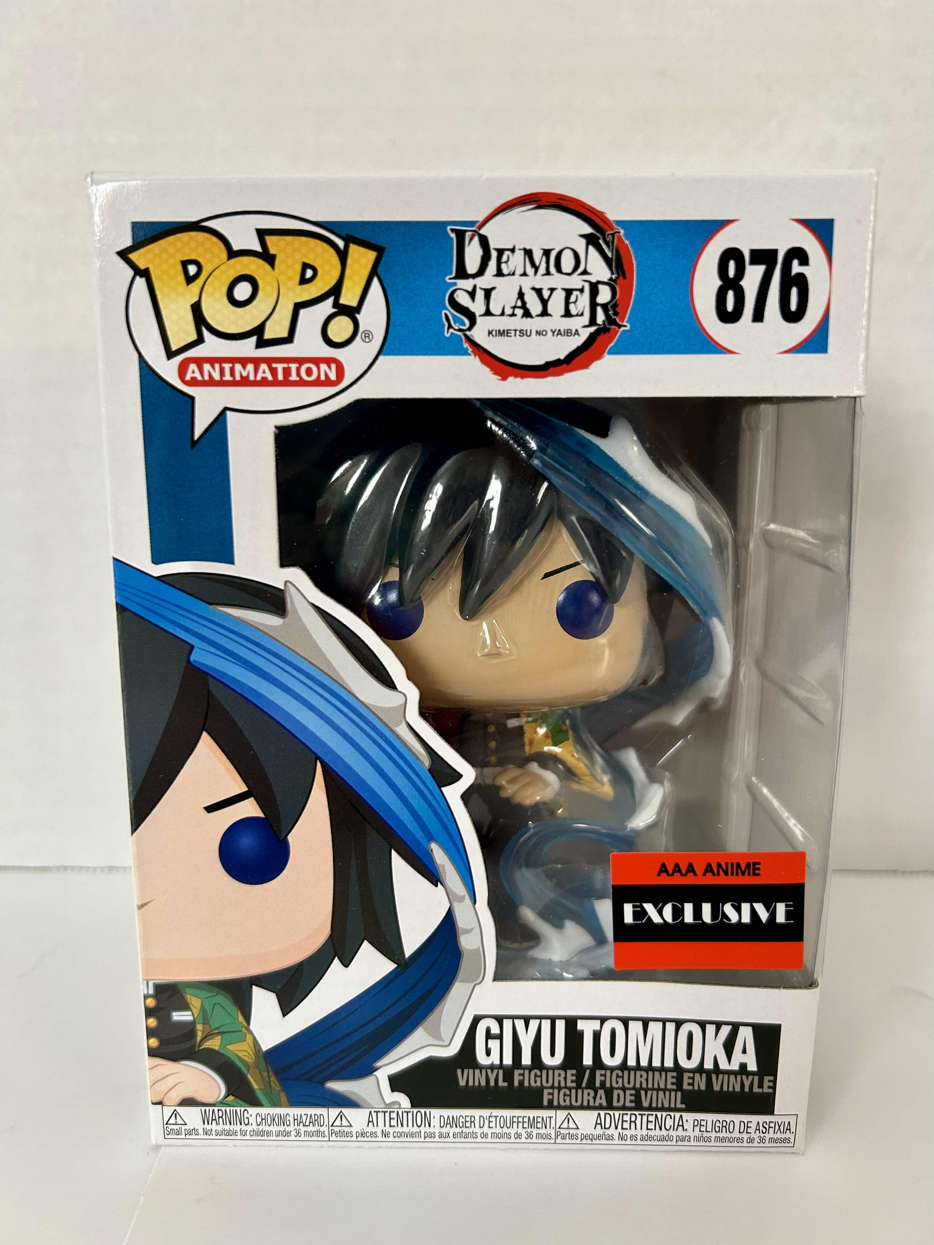 Photo 1 of FUNKO POP! AAA ANIME EXCLUSIVE: DEMON SLAYER: GIYU TOMIOKA #876
6 PER CASE