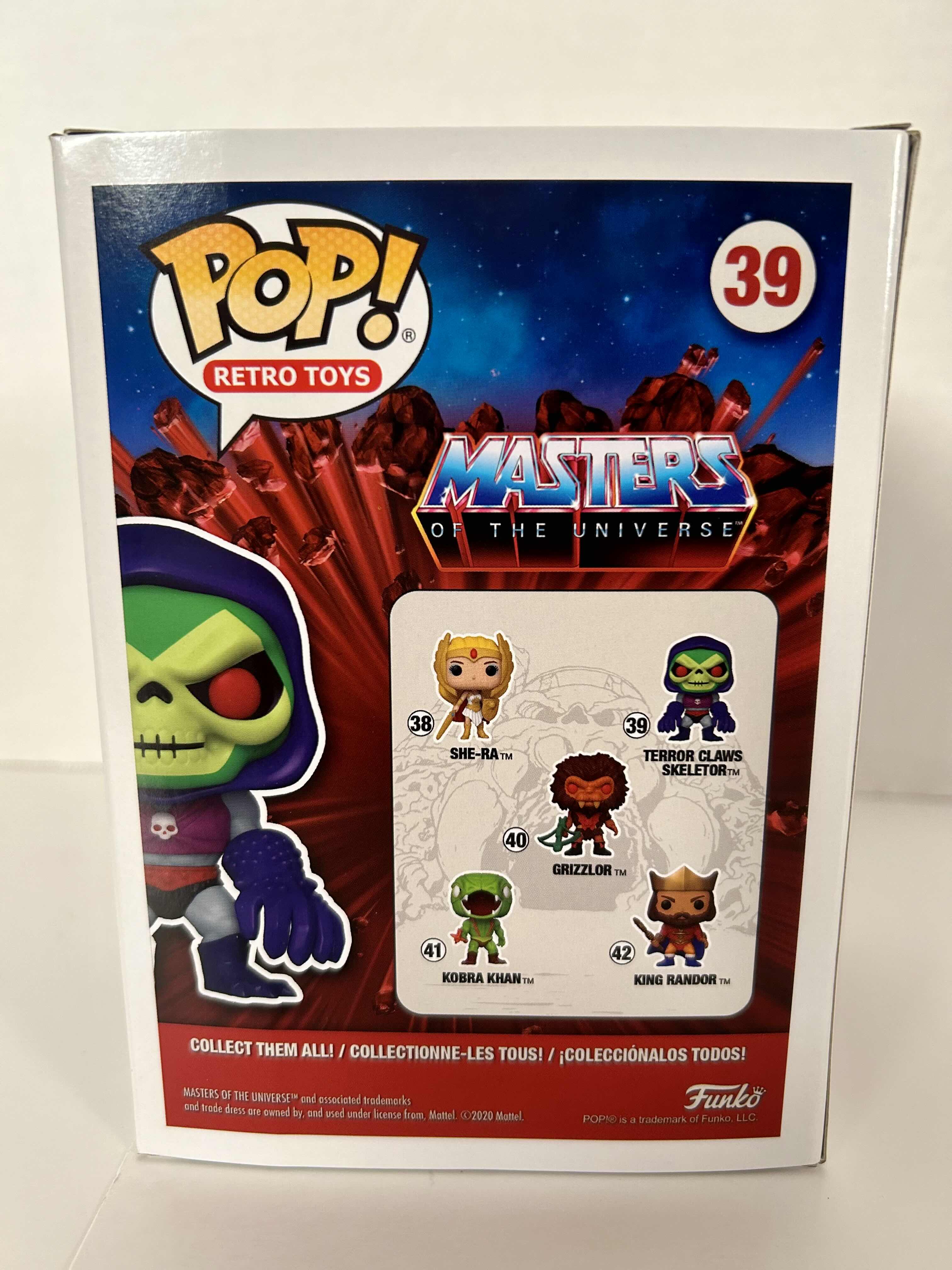 Photo 2 of FUNKO POP! MASTERS OF THE UNIVERSE: TERROR CLAWS SKELETOR #39
6 PER CASE