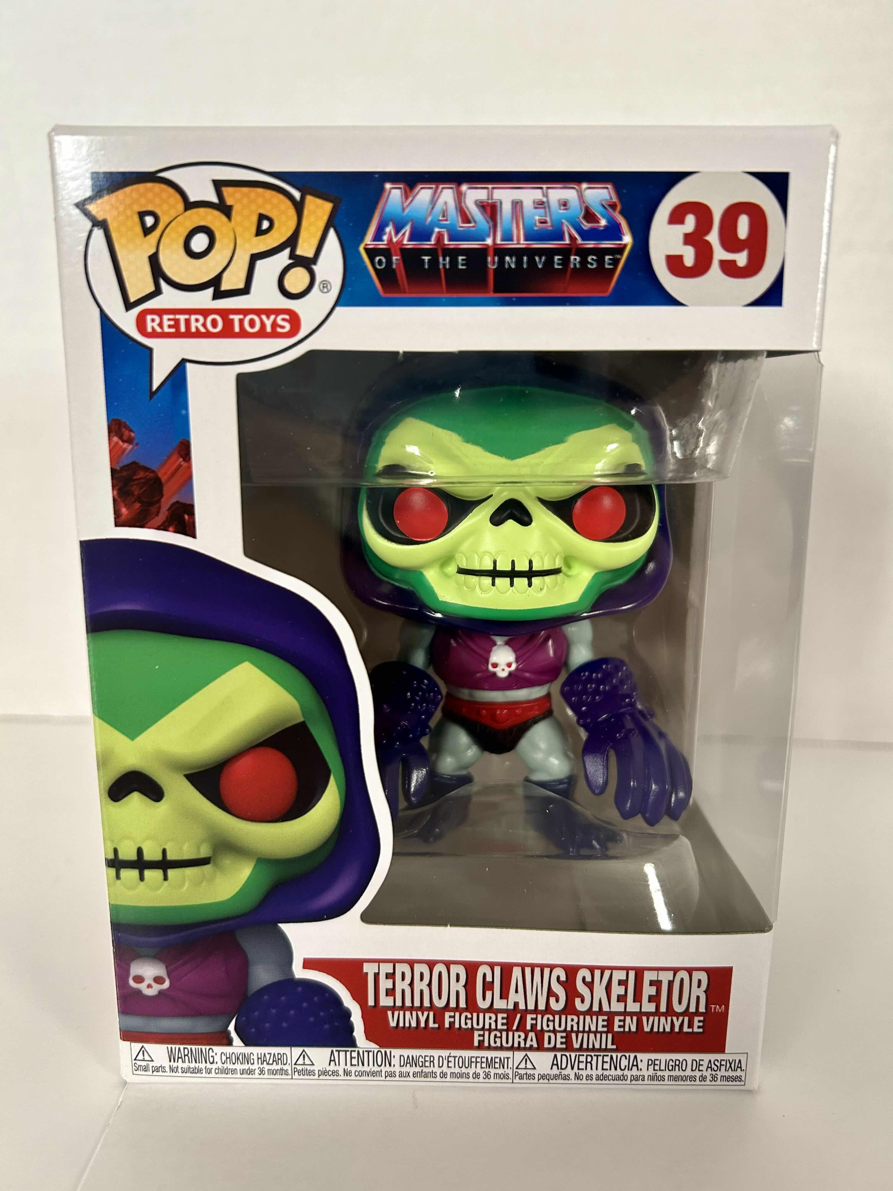 Photo 1 of FUNKO POP! MASTERS OF THE UNIVERSE: TERROR CLAWS SKELETOR #39
6 PER CASE