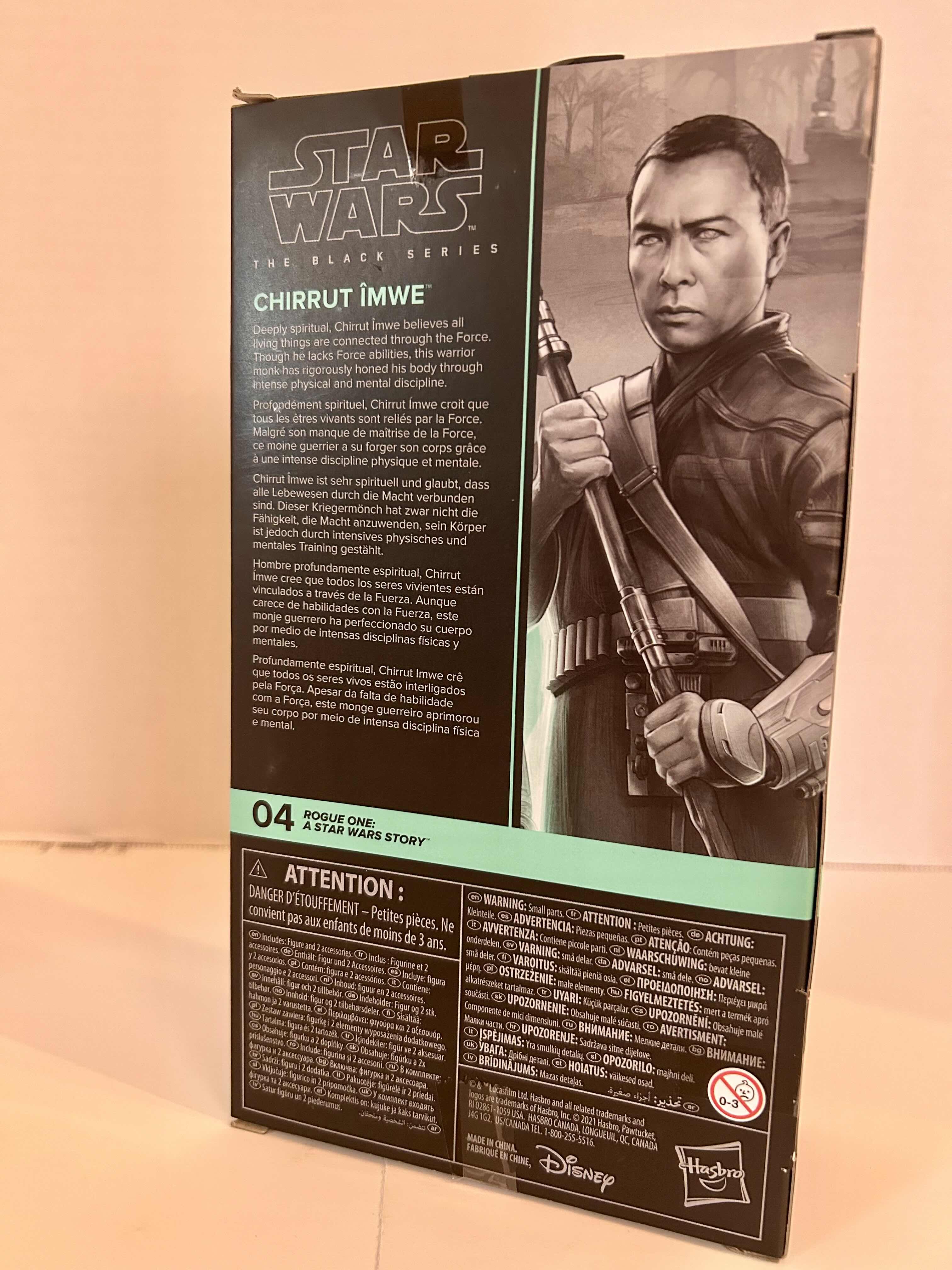 Photo 3 of HASBRO: STAR WARS: THE BLACK SERIES: ROGUE ONE: A STAR WARS STORY: CHIRRUT IMWE