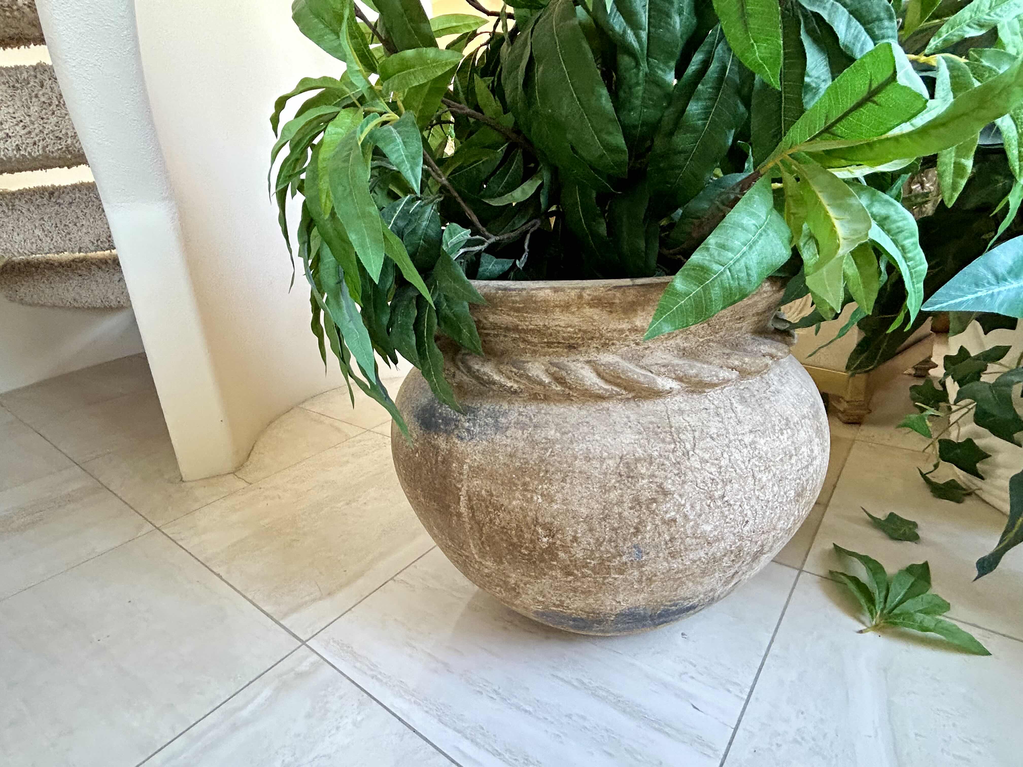 Photo 2 of FAUX PLANT 41” H POTTED IN NEUTRAL COLOR POT