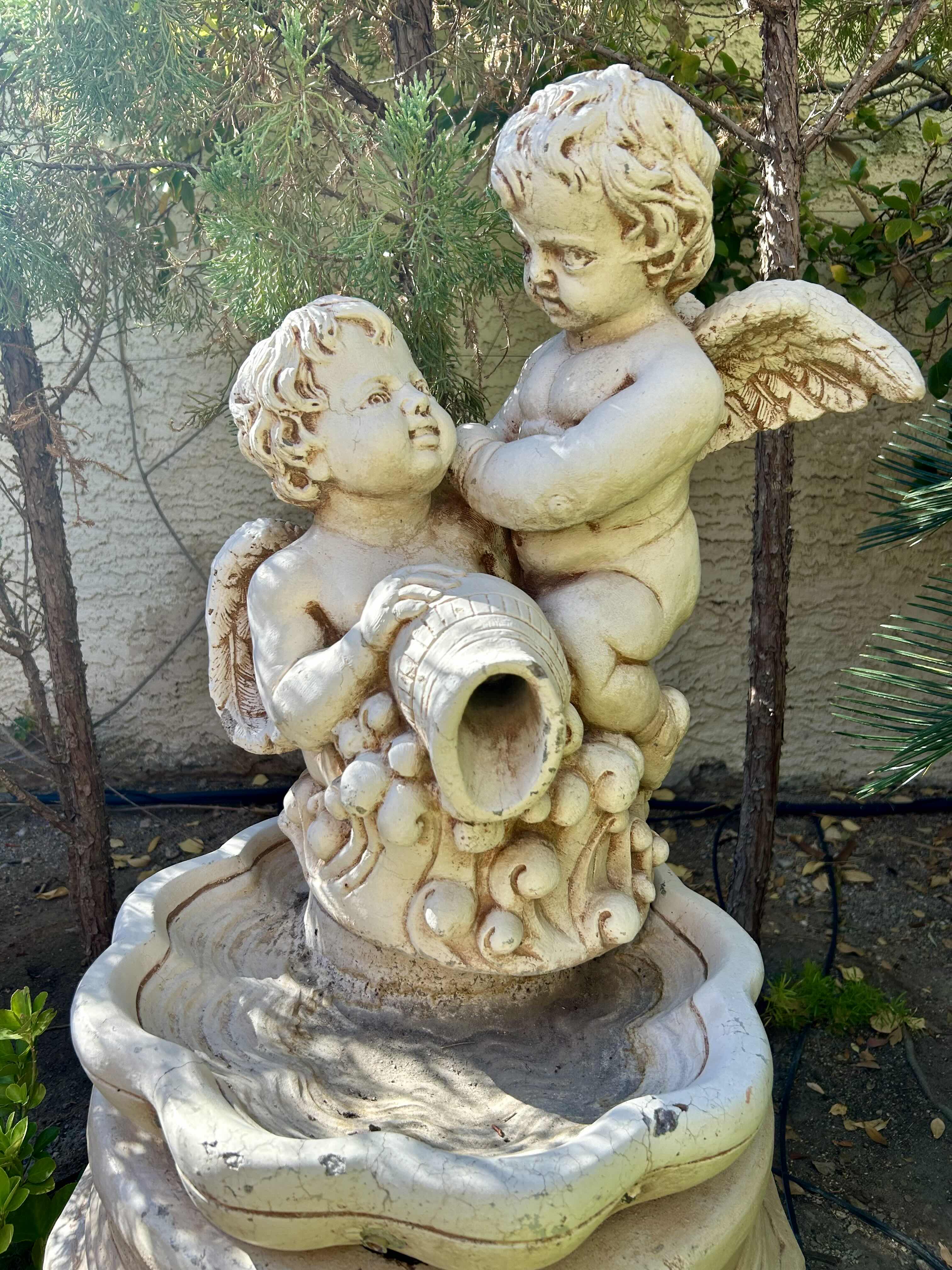 Photo 3 of CHERUB ANGEL OUTDOOR FOUNTAIN 34”H (HEAVY)