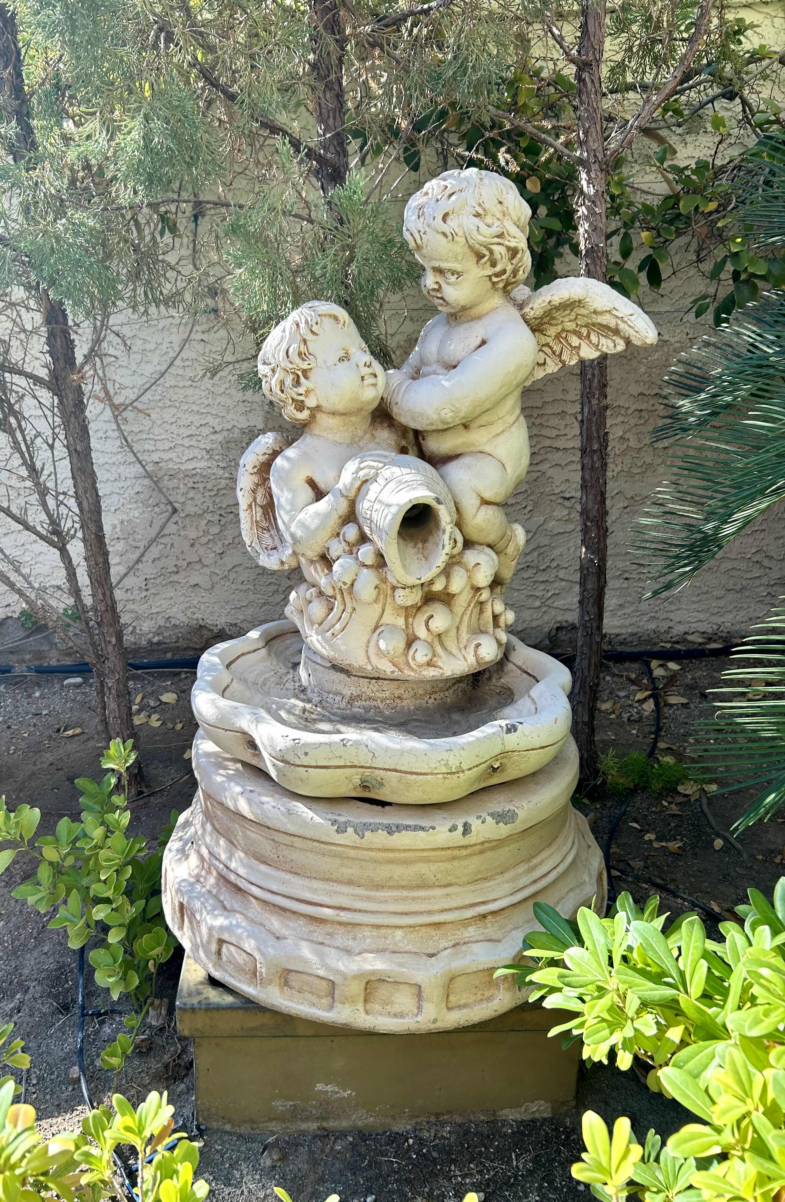 Photo 2 of CHERUB ANGEL OUTDOOR FOUNTAIN 34”H (HEAVY)