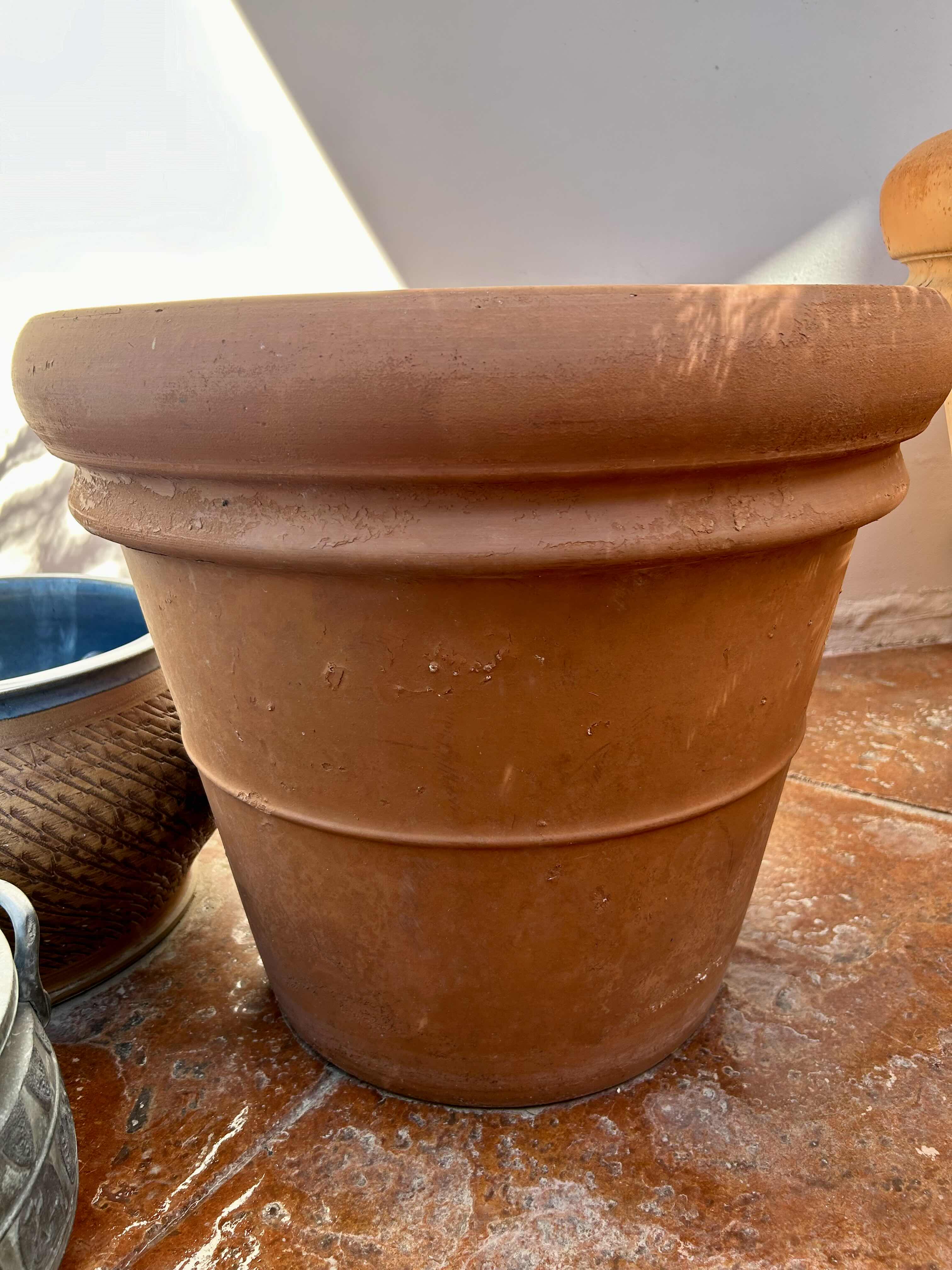 Photo 1 of EMPTY TERRACOTTA PATIO PLANTER 21” H