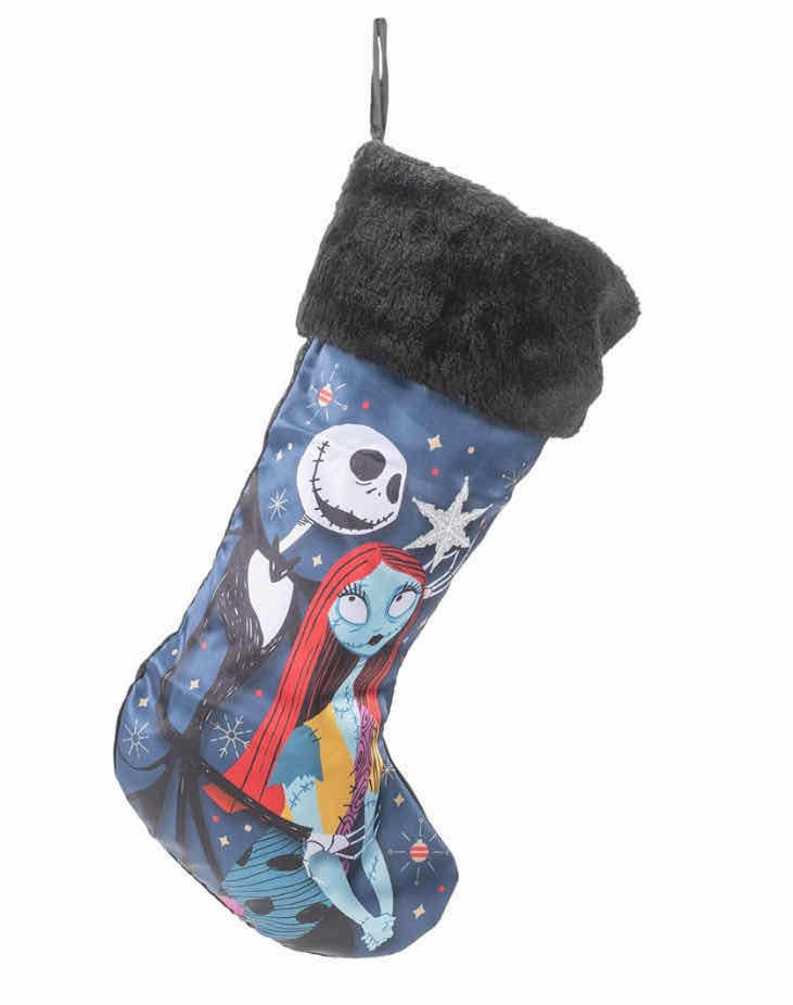 Photo 1 of DISNEY KURT ADLER  THE NIGHTMARE BEFORE CHRISTMAS JACK & SALLY STOCKING W/CUFF