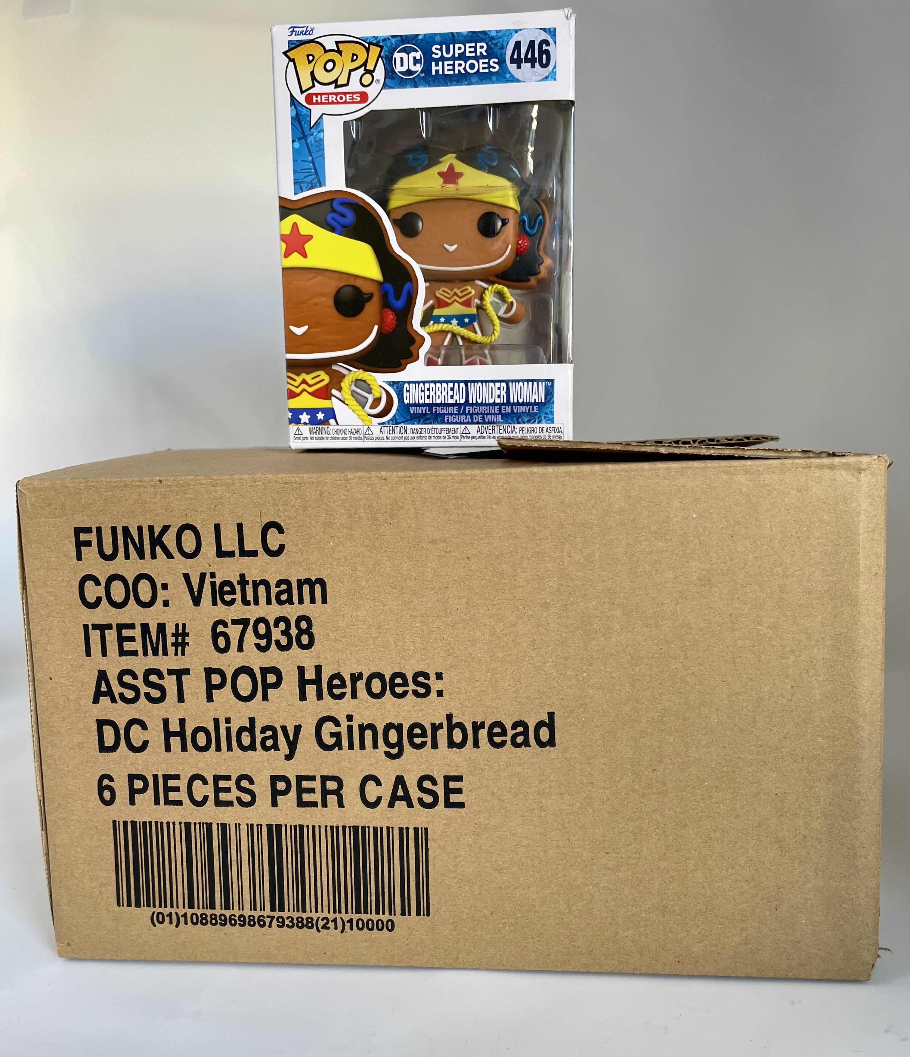 Photo 1 of BRAND NEW CASE OF 6 FUNKO POP! GINGERBREAD WONDER WOMAN #446