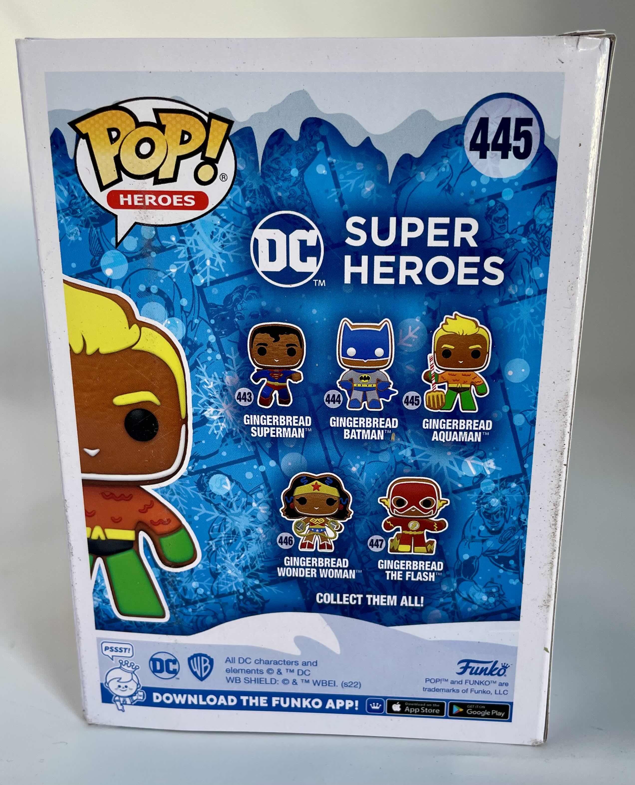 Photo 4 of BRAND NEW CASE OF 6 FUNKO POP! GINGERBREAD AQUAMAN #445