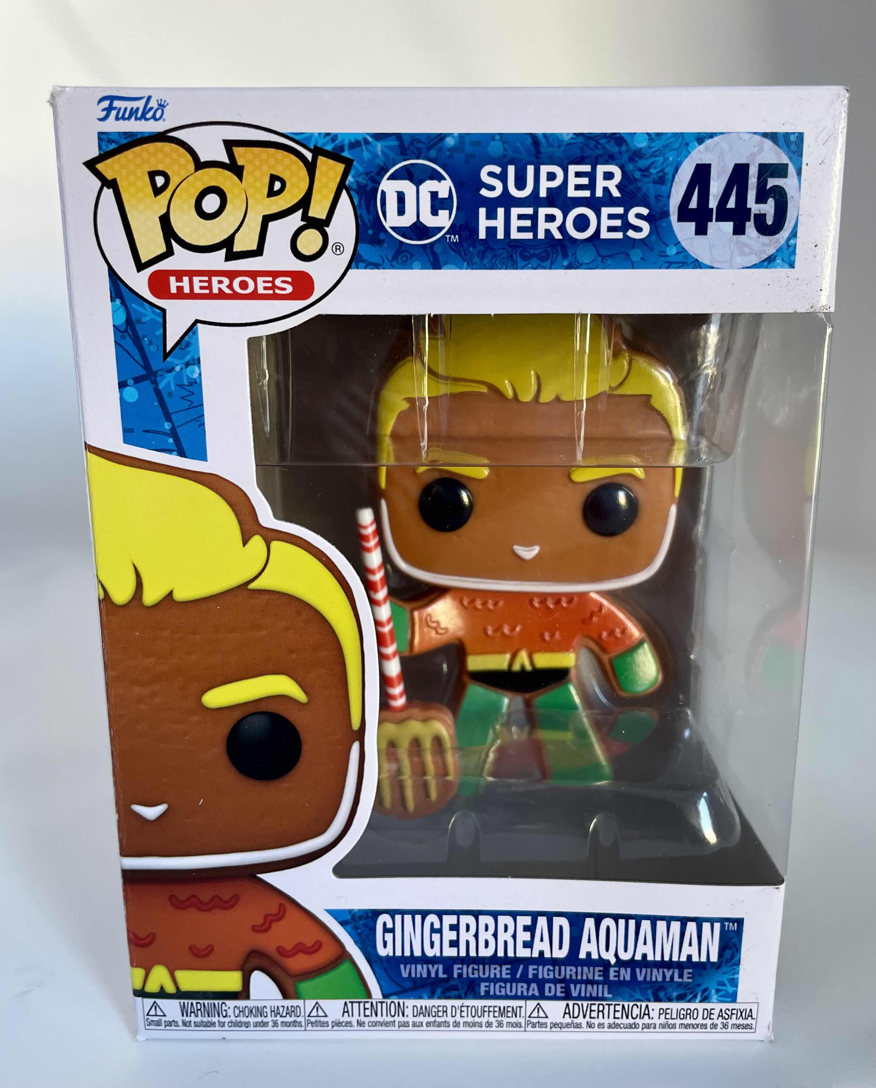 Photo 3 of BRAND NEW CASE OF 6 FUNKO POP! GINGERBREAD AQUAMAN #445