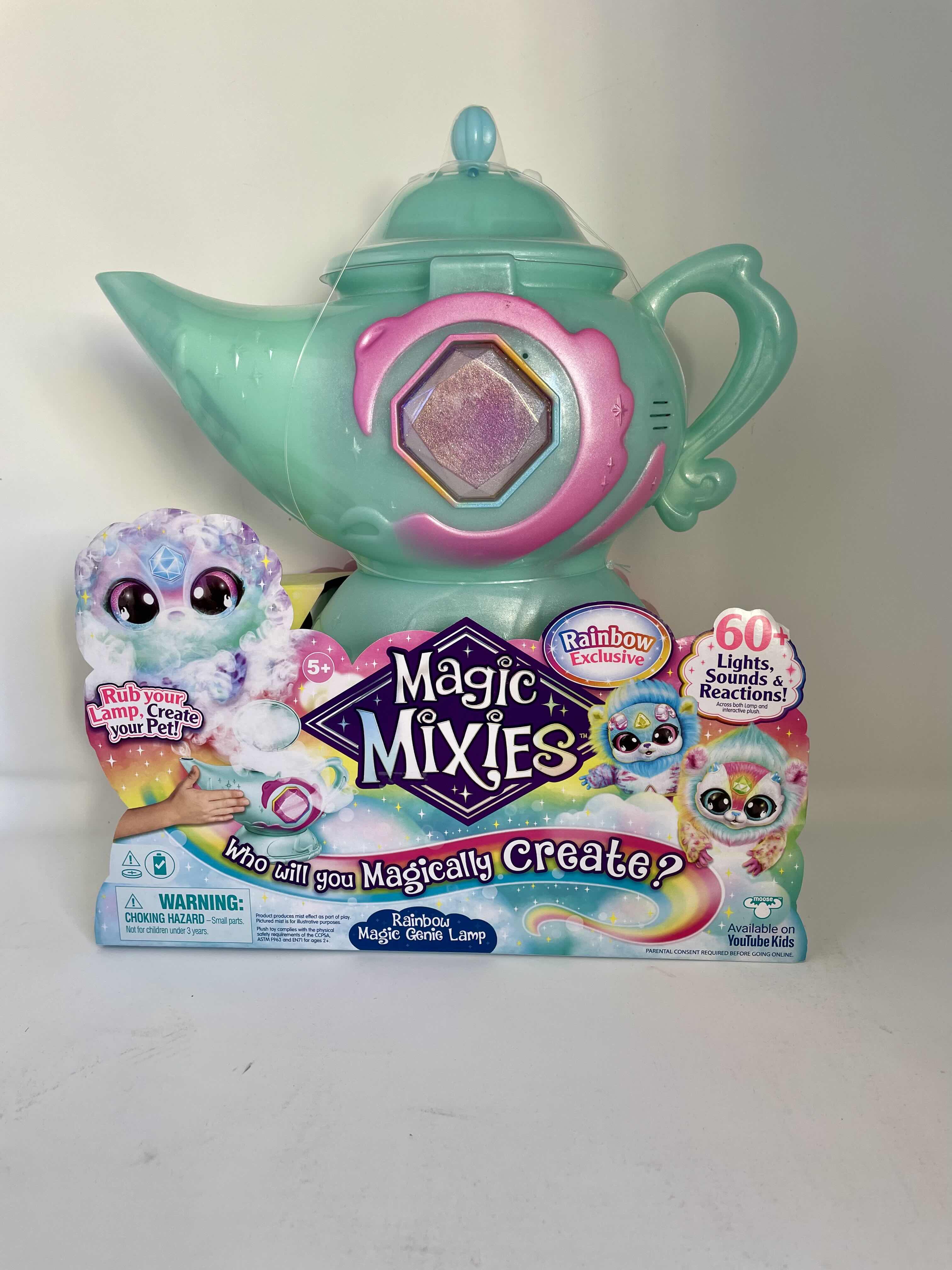 Photo 1 of BRAND NEW MAGIC MIXIES MAGIC GENIE LAMP WITH INTERACTIVE 8 INCH RAINBOW MAGIC PLUSH