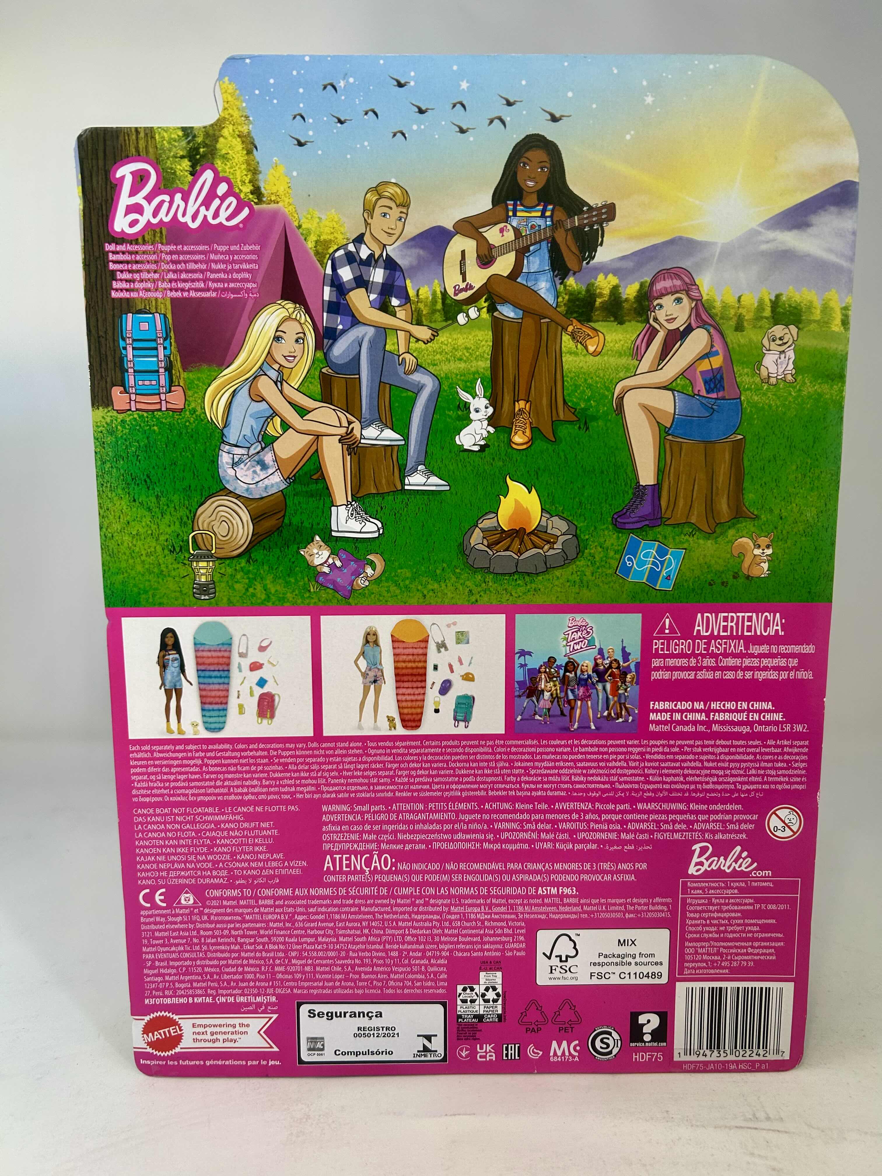 Photo 2 of BRAND NEW BARBIE IT TAKES TWO DOLL & Accessories, PLAYSET WITH KAYAK, PUPPY& MORE