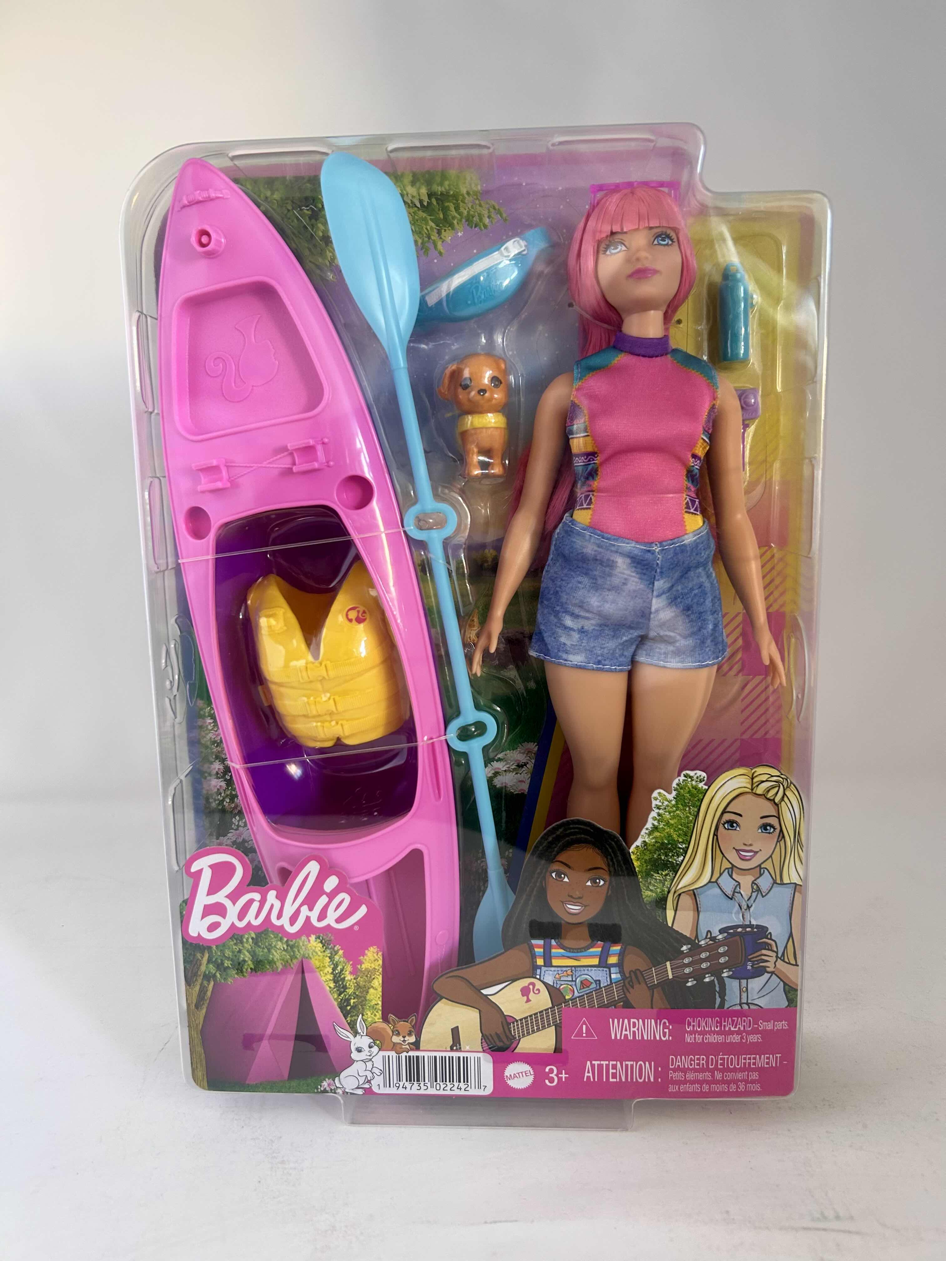 Photo 1 of BRAND NEW BARBIE IT TAKES TWO DOLL & Accessories, PLAYSET WITH KAYAK, PUPPY& MORE