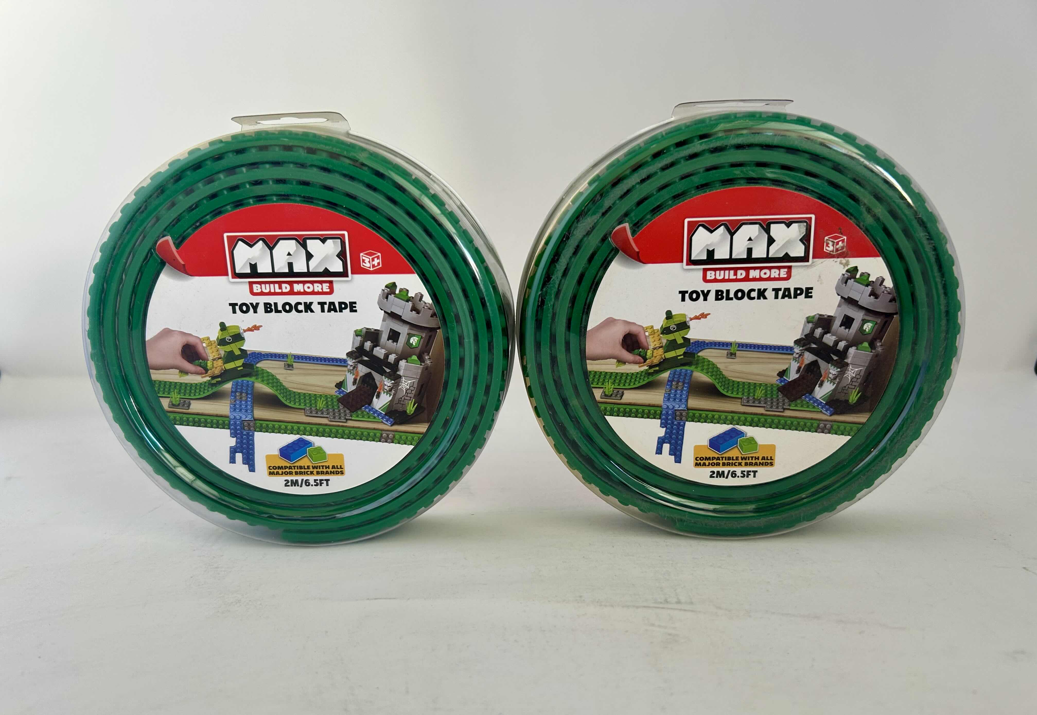 Photo 1 of BRAND NEW 2 - MAX BUILD MORE TOY BLOCK TAPE 6.5’ GREEN