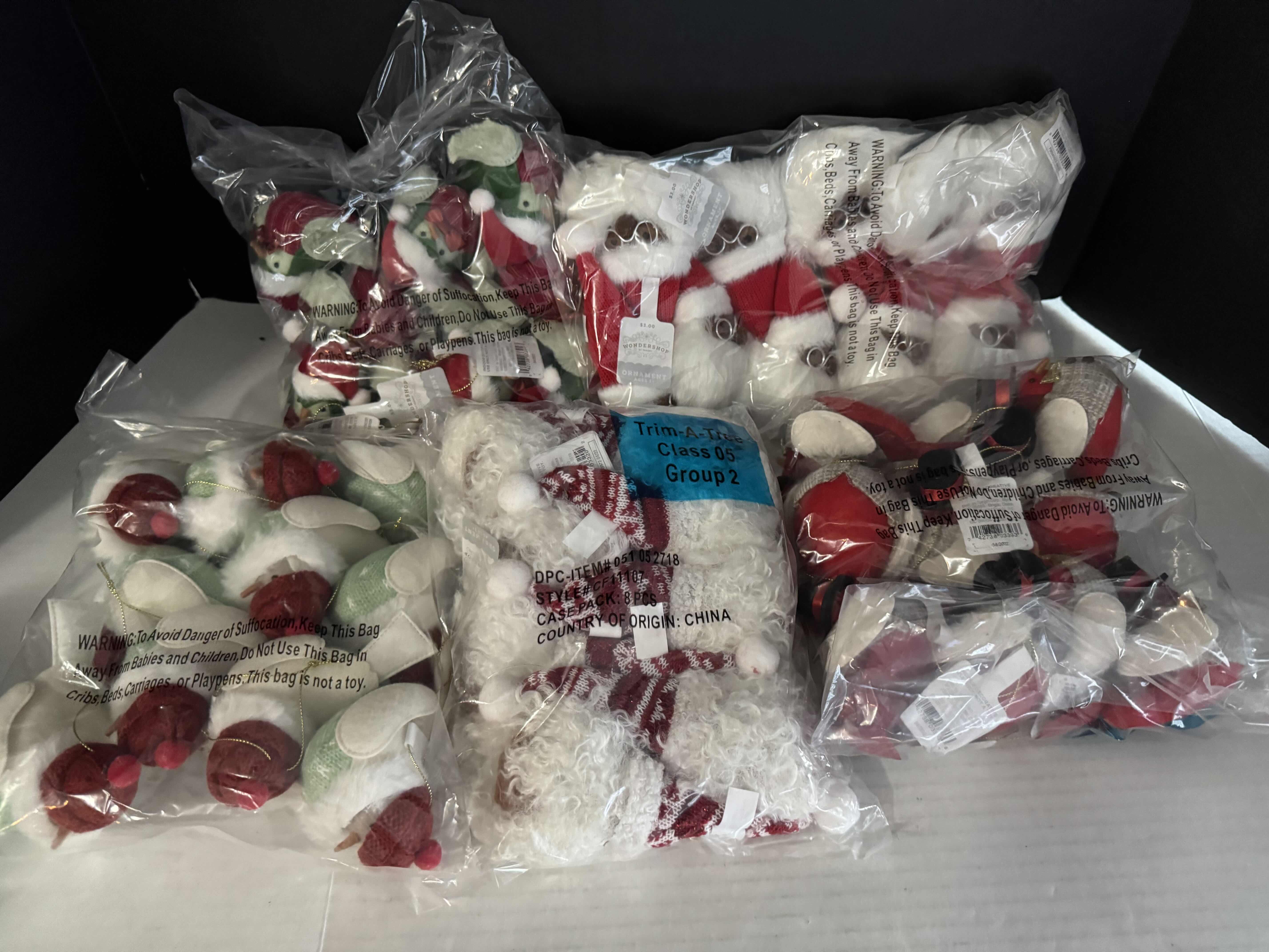 Photo 1 of BRAND NEW ASSORTMENT OF CHRISTMAS HOLIDAY DECORATIONS SANTA GNOMES CARDINALS