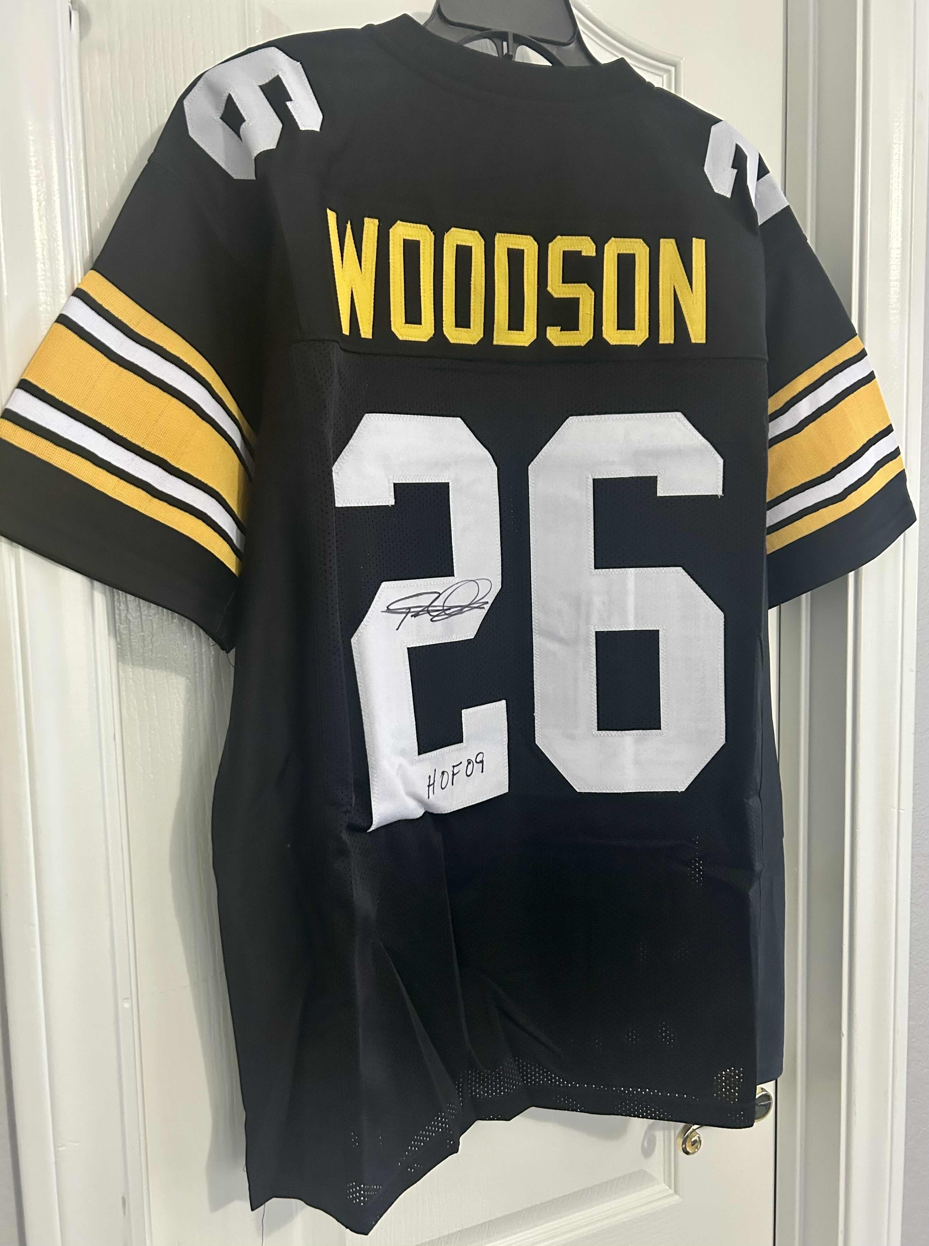 Photo 1 of AUTOGRAPHED ROD WOODSON “26” NFL JERSEY