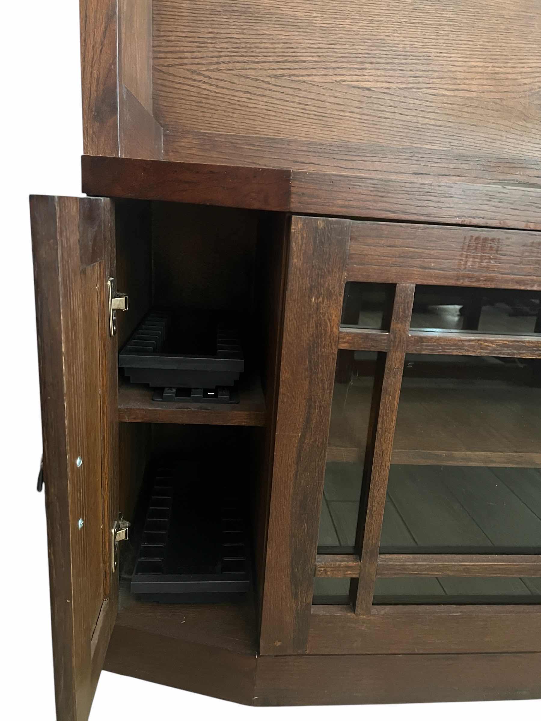 Photo 2 of LARGE WOODEN ENTERTAINMENT CENTER 51” X 17” x 81”H