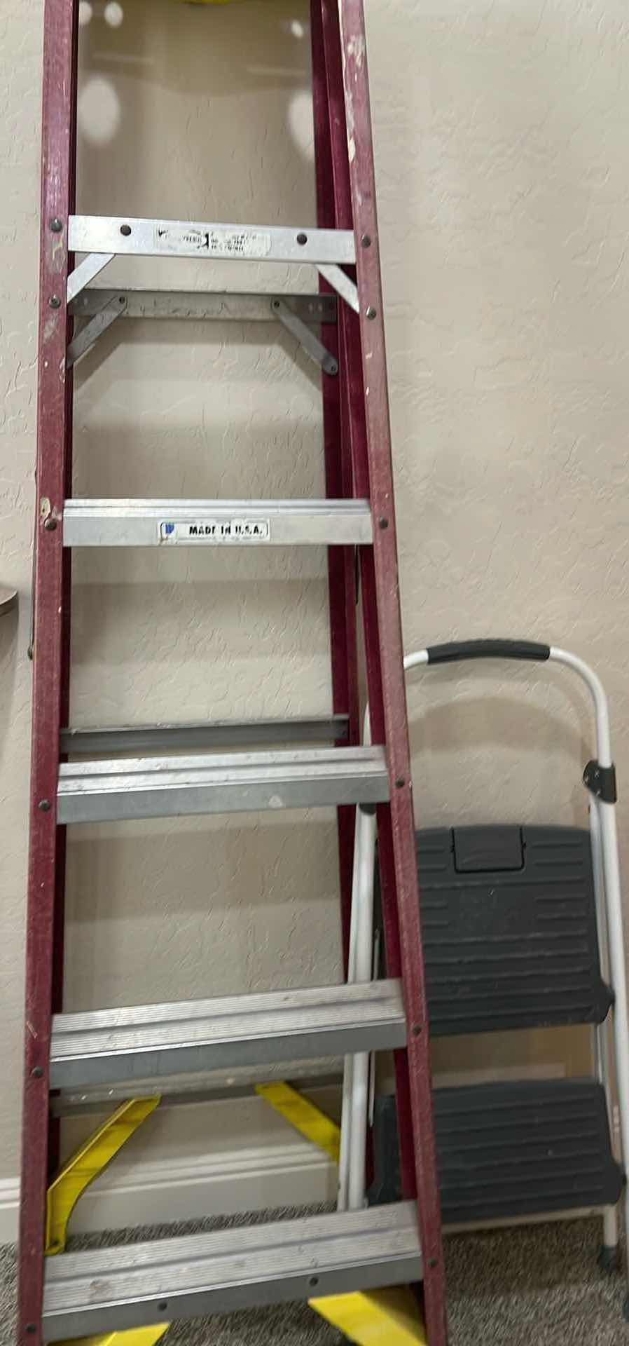 Photo 1 of 7' LADDER AND 3' STEPSTOOL