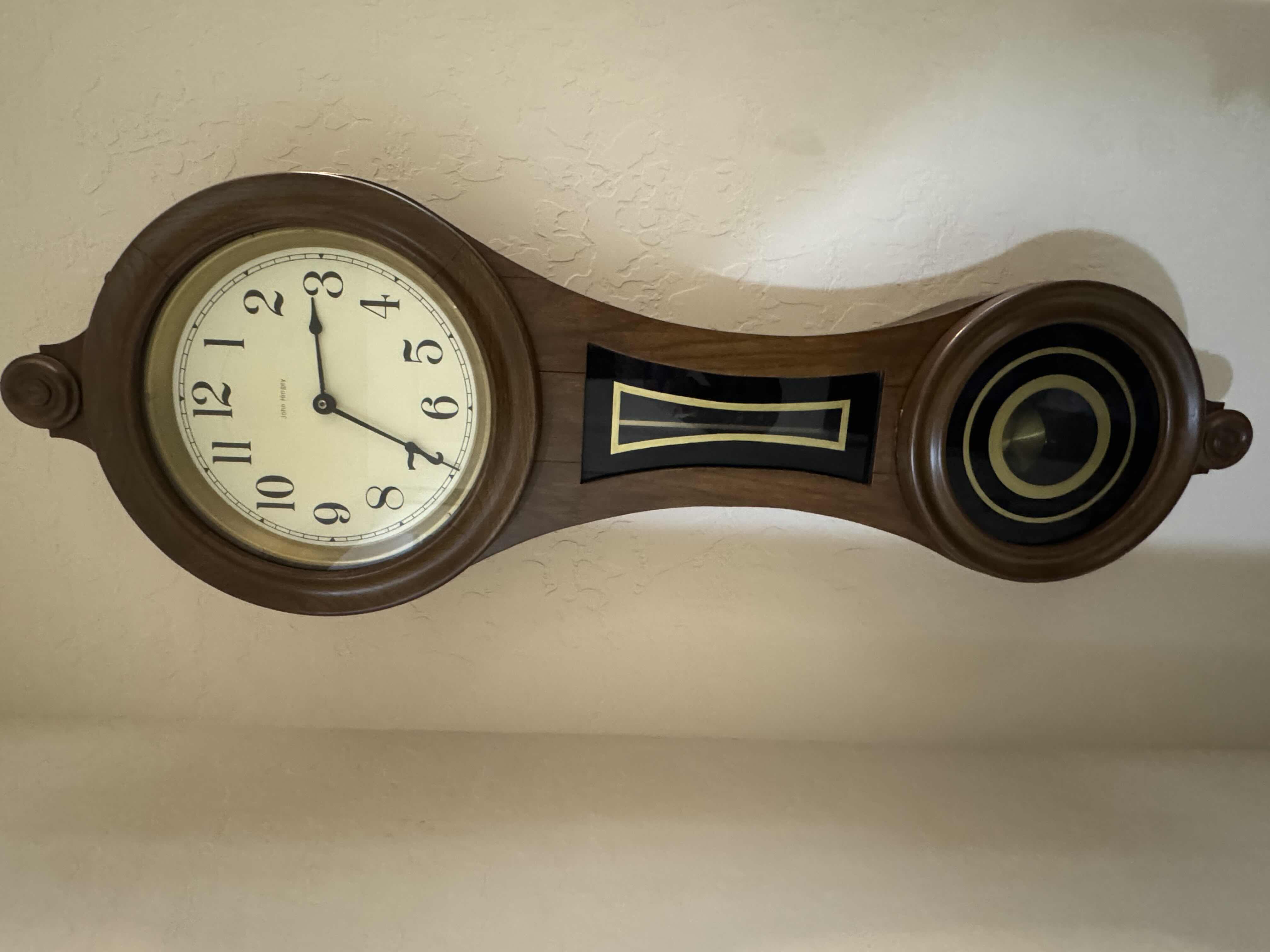 Photo 4 of VINTAGE "FIGURE EIGHT"  WALL CLOCK H39”