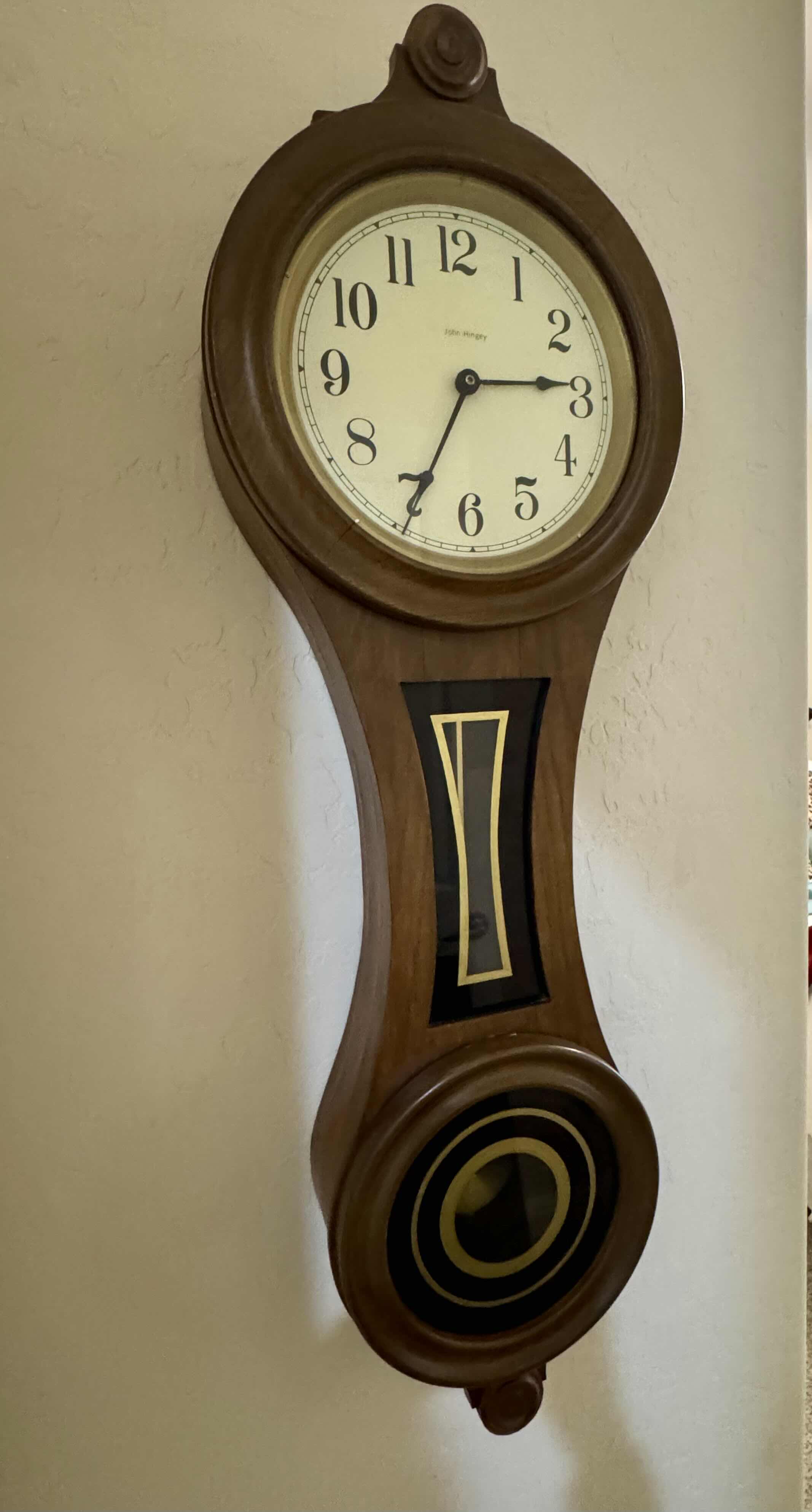 Photo 3 of VINTAGE "FIGURE EIGHT"  WALL CLOCK H39”