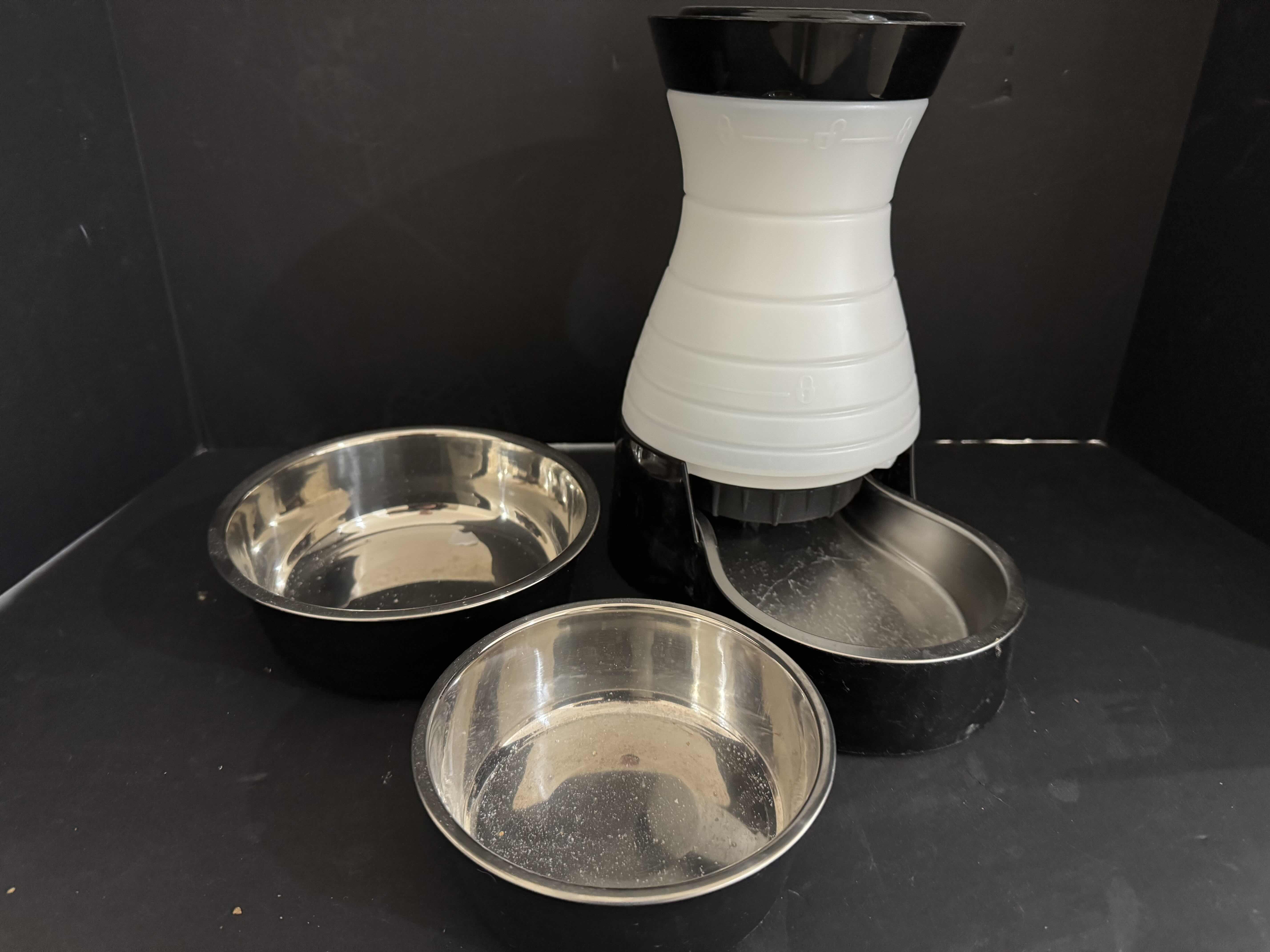 Photo 1 of SMALL ANIMAL BOWLS-DOG/CAT WATER AND FOOD BOWLS ONE WITH WATER DISPENSER.