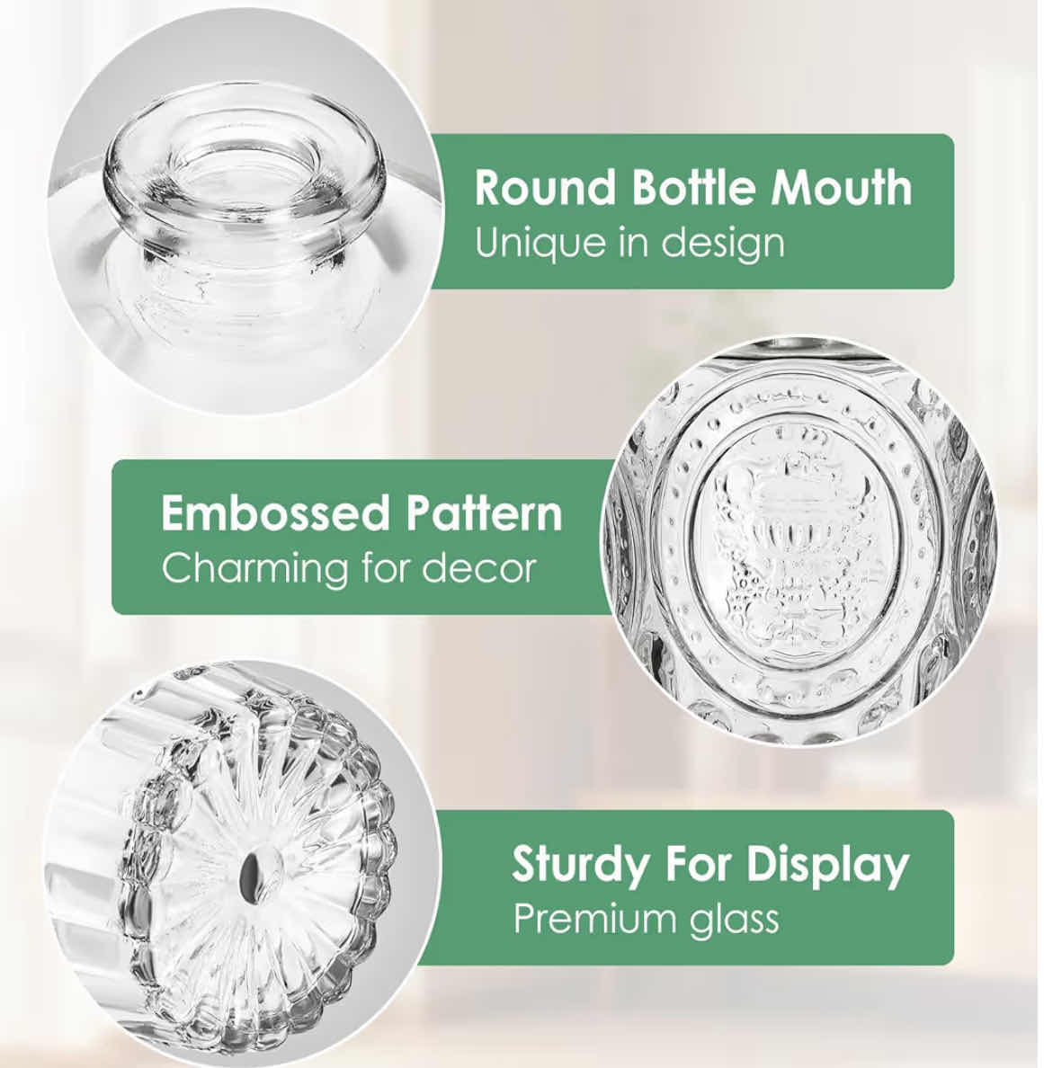 Photo 1 of BRAND NEW CASE OF 4 GLASS BUD VASES SET OF 10