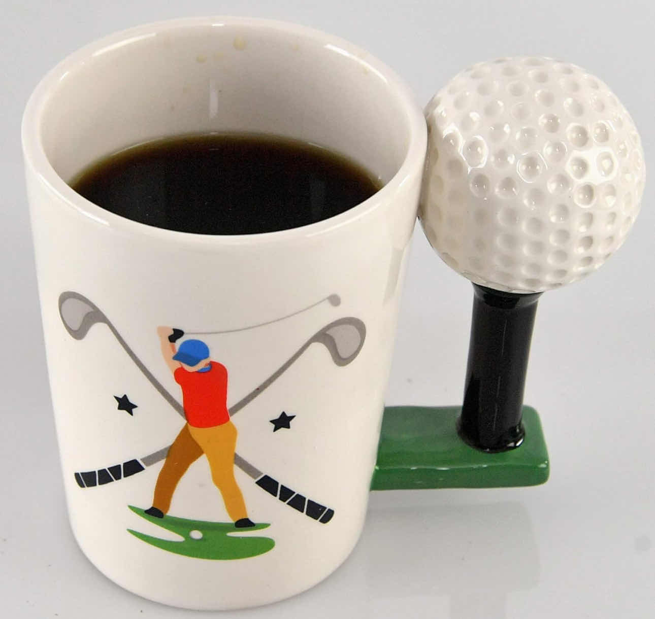 Photo 1 of BRAND NEW CASE OF 18 HOME-X NOVELTY COFFEE MUG WITH GOLF TEE HANDLE