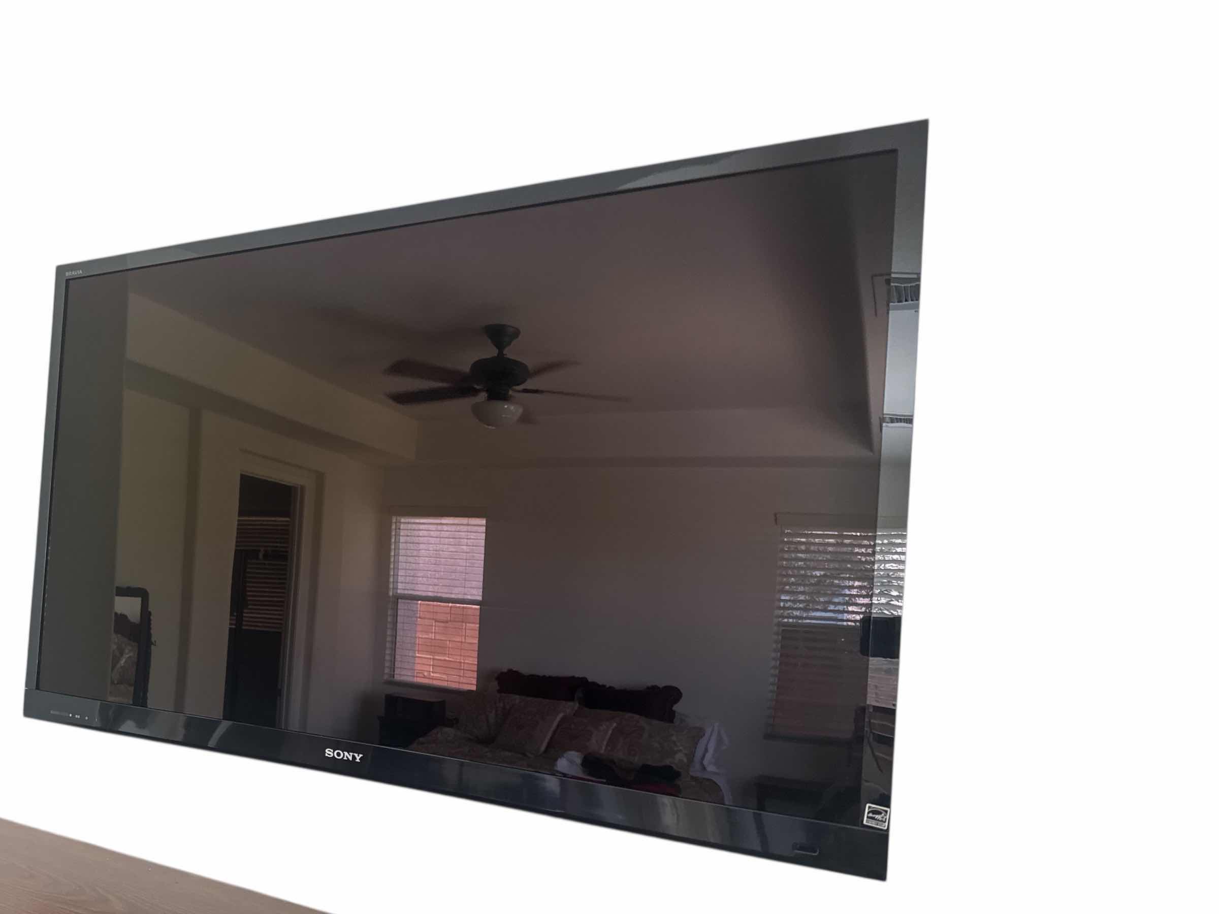 Photo 1 of 54” SONY BRAVIA TELEVISION WITH REMOTE, COMES WITH WALL MOUNT BUT NEEDS DISASSEMBLED.