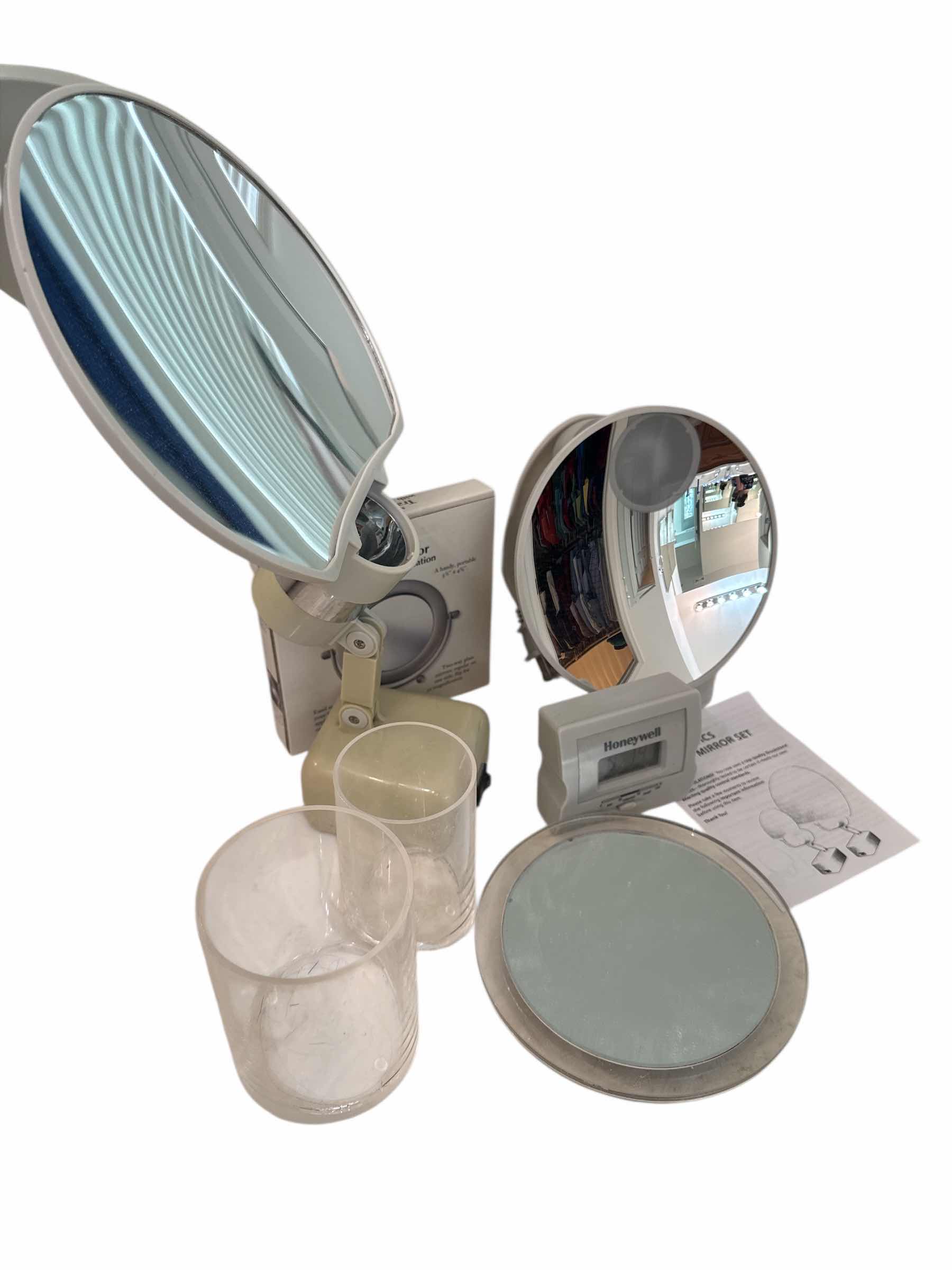 Photo 1 of 4 VANITY MIRRORS AND VANITY HOLDER IN CLEAR ACRYLIC