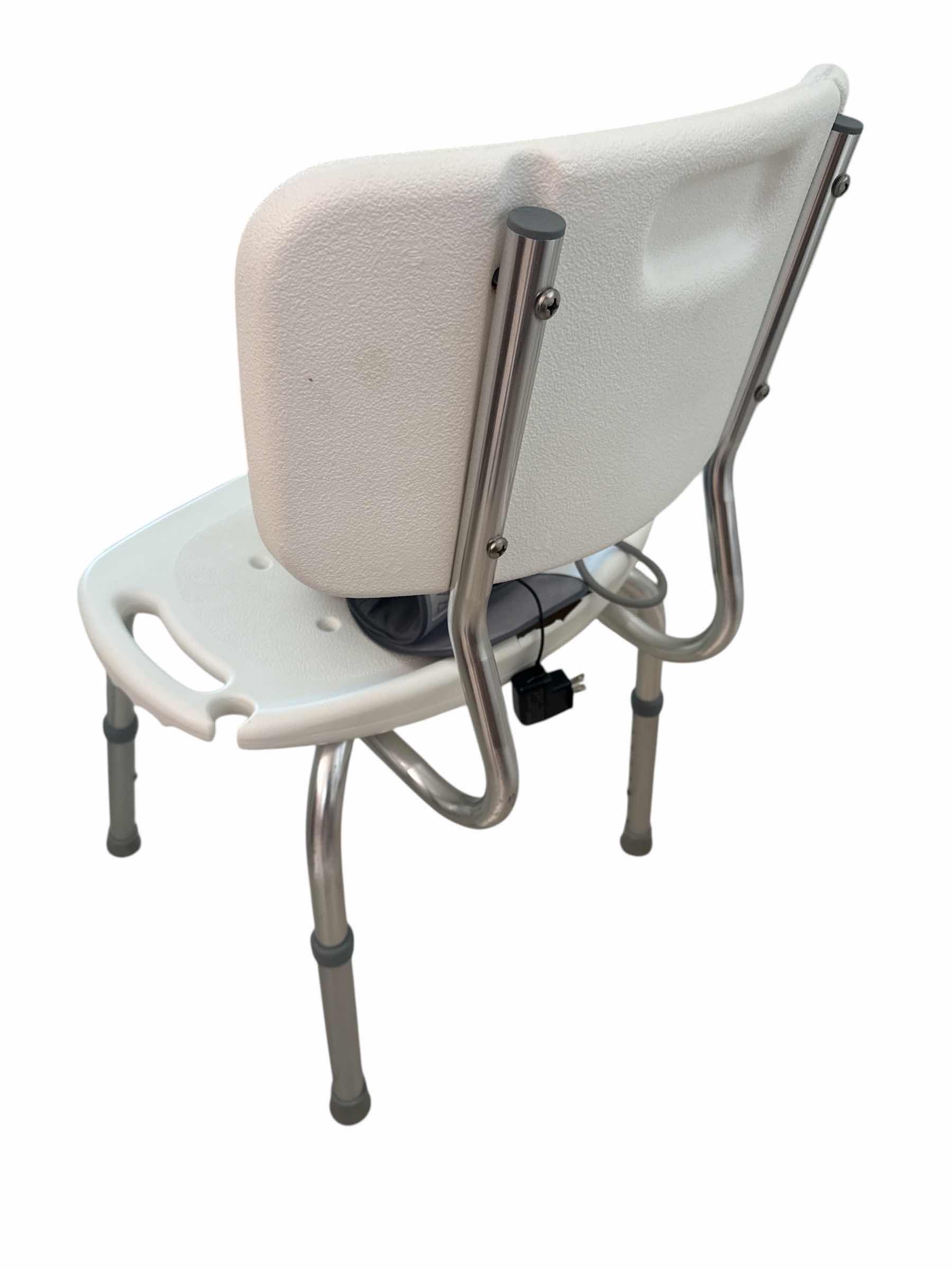 Photo 1 of SHOWER CHAIR AND OMRON BLOOD PRESSURE MACHINE