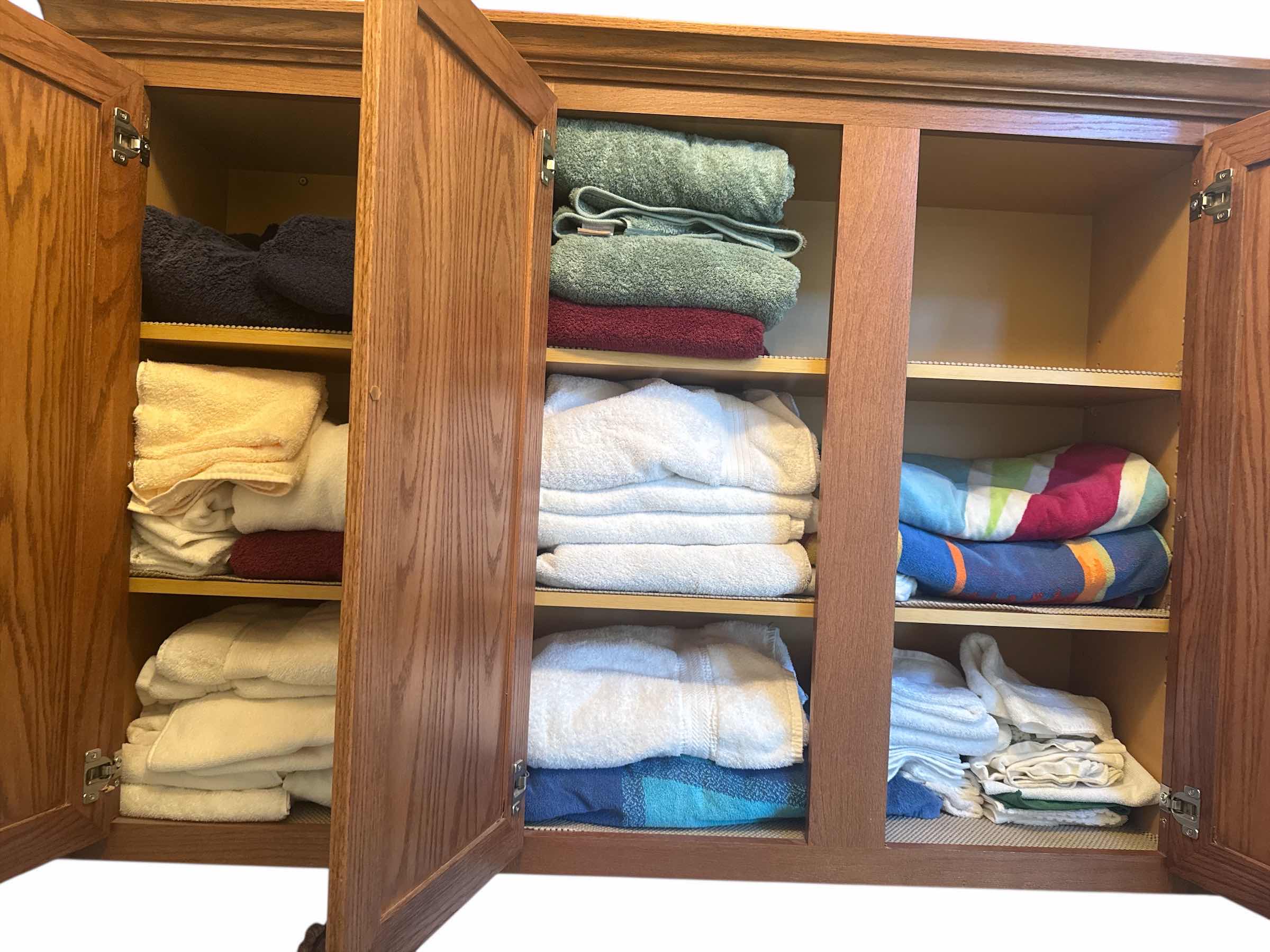 Photo 1 of CONTENTS OF 6 CABINETS OF LINENS