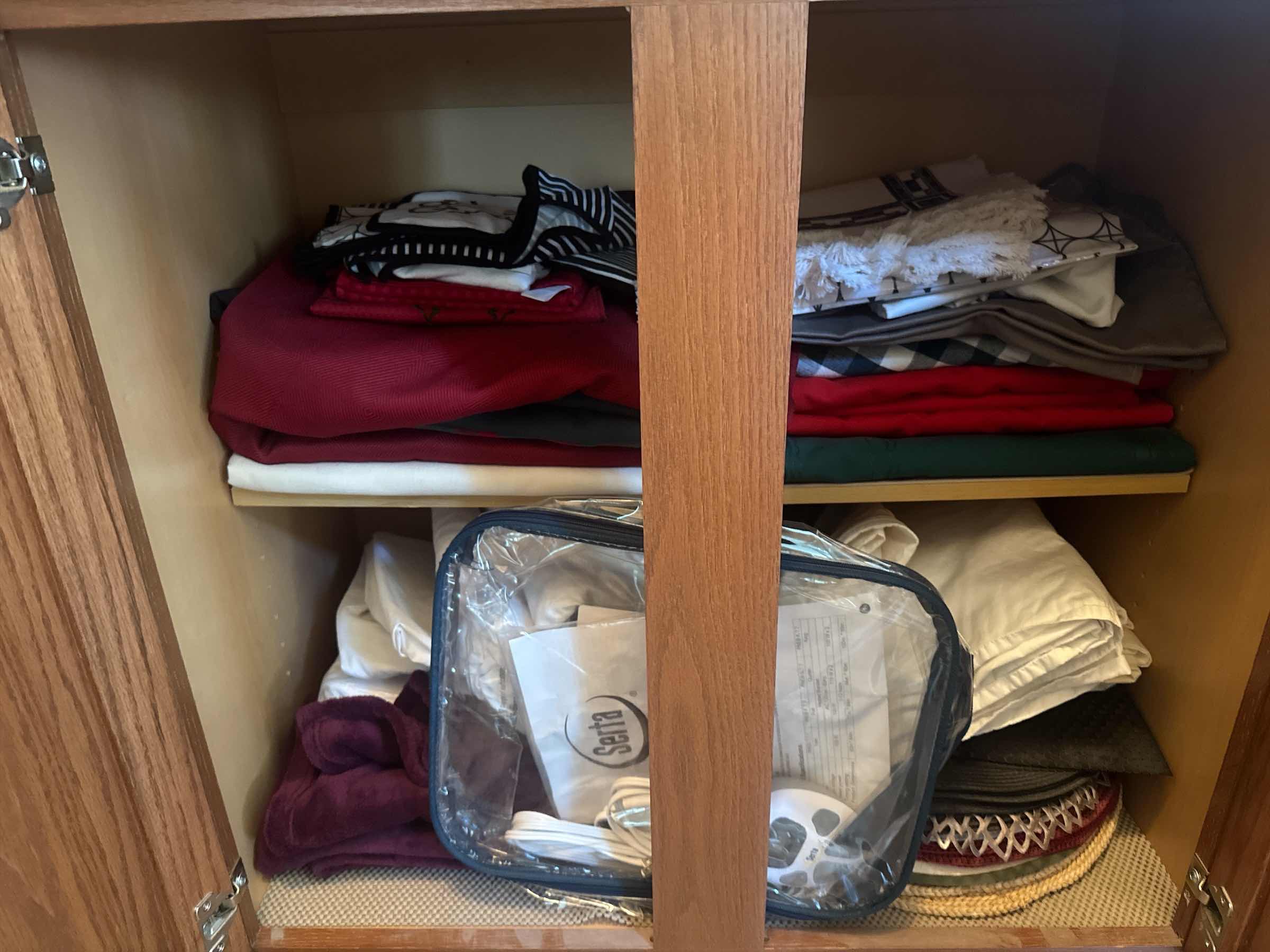 Photo 1 of CONTENTS OF 6 CABINETS OF LINENS