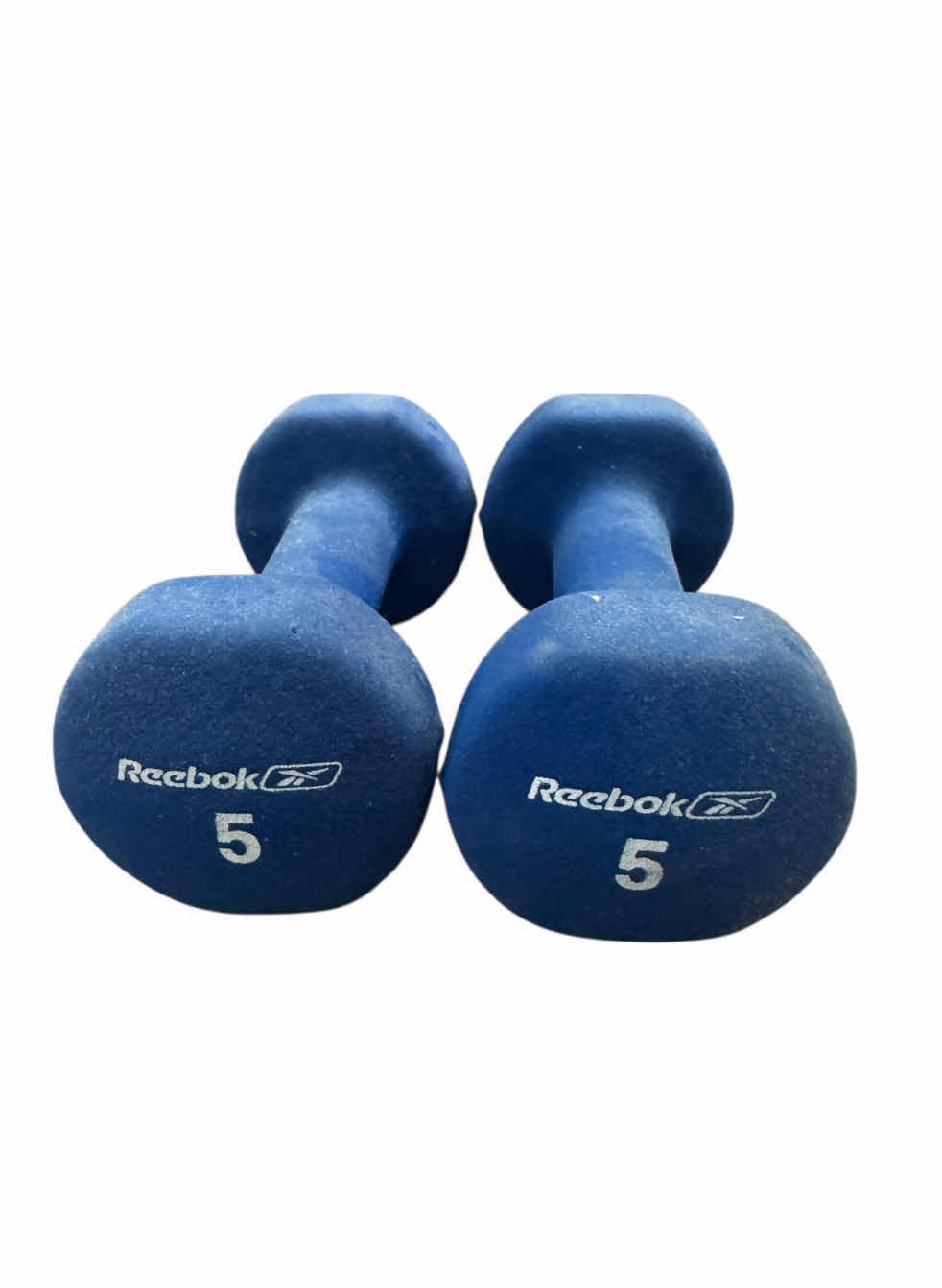 Photo 1 of 8 POUND BURGANDY WEIGHTS &
5 POUND BLUE WEIGHTS