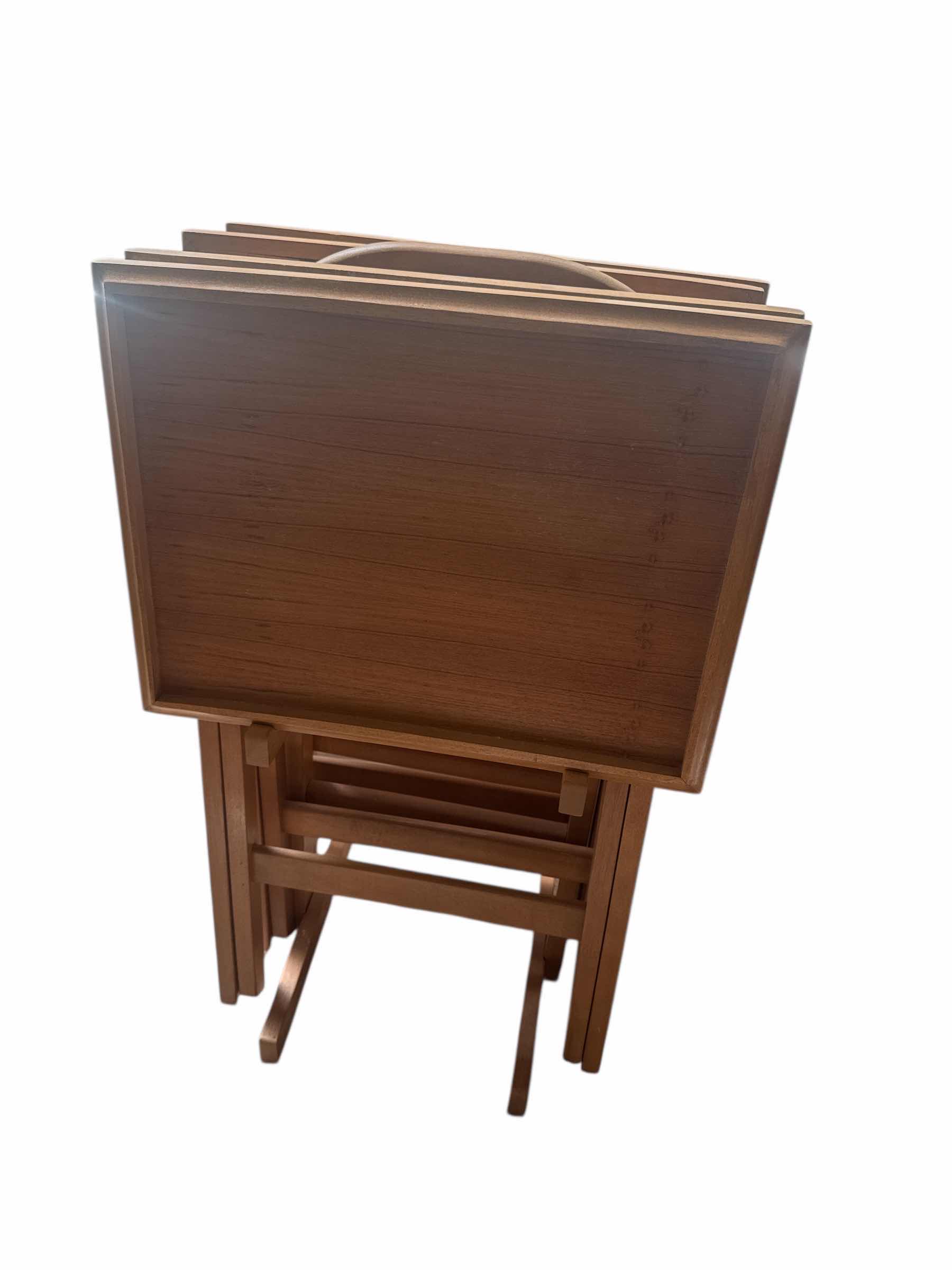 Photo 1 of SET OF 4 TV TRAYS
