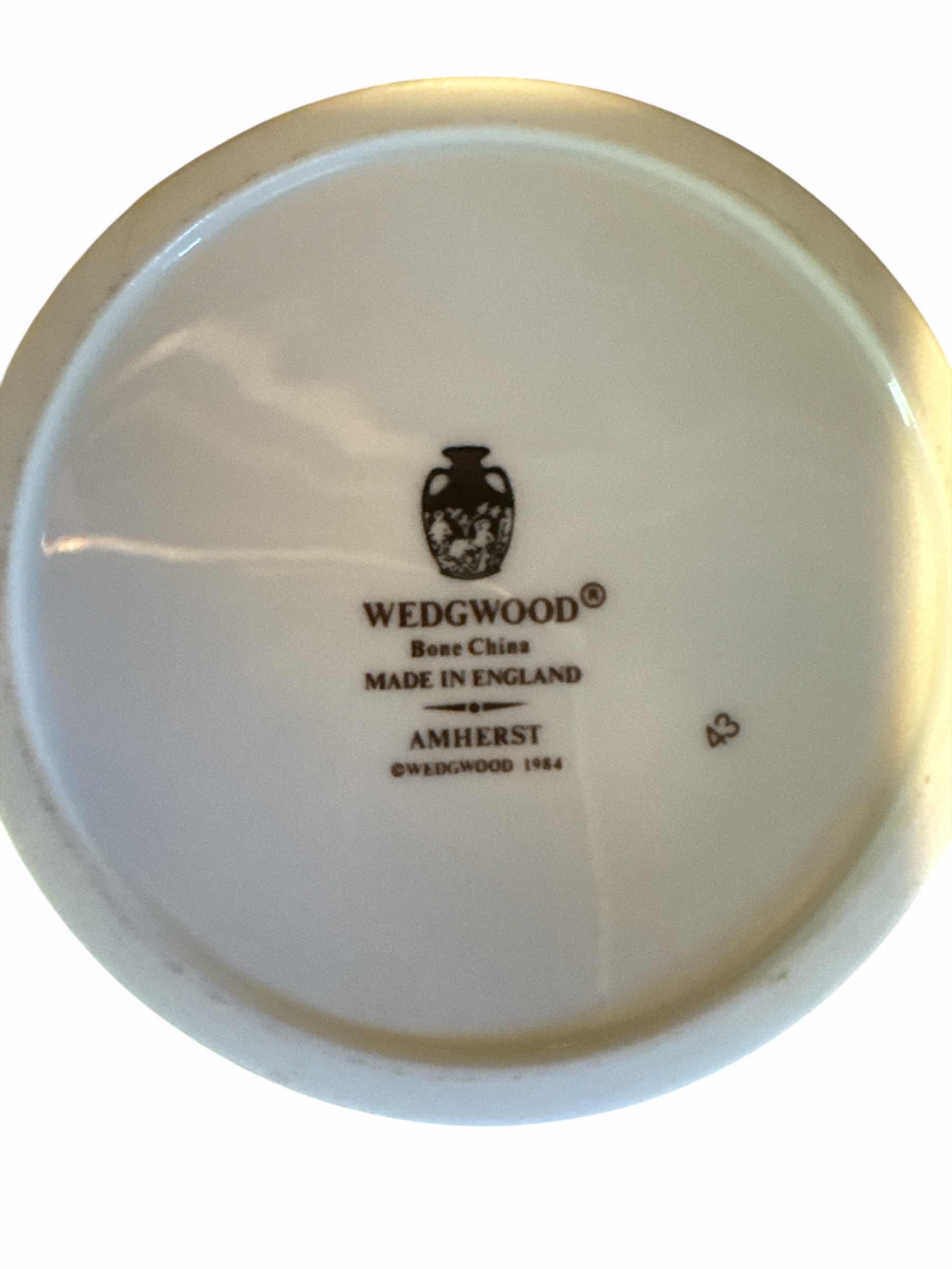 Photo 1 of WEDGEWOOD BONE CHINA “AMHERST” MADE IN ENGLAND, SERVICE FOR 8 & 4 CUPS