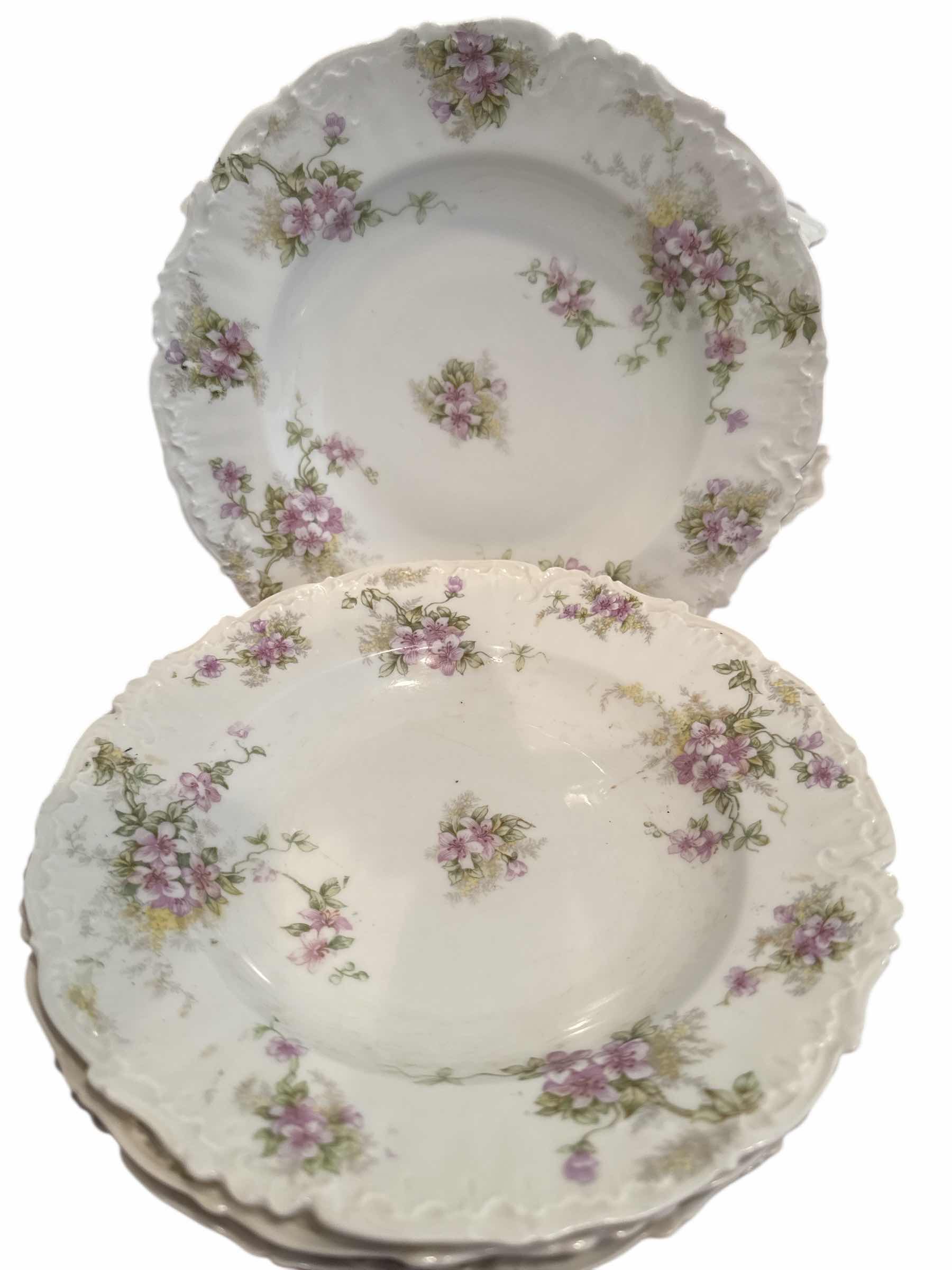 Photo 1 of LIMOGES FRANCE SOUP TUREEN WITH LID, 2 PLATTERS, 4 BOWLS