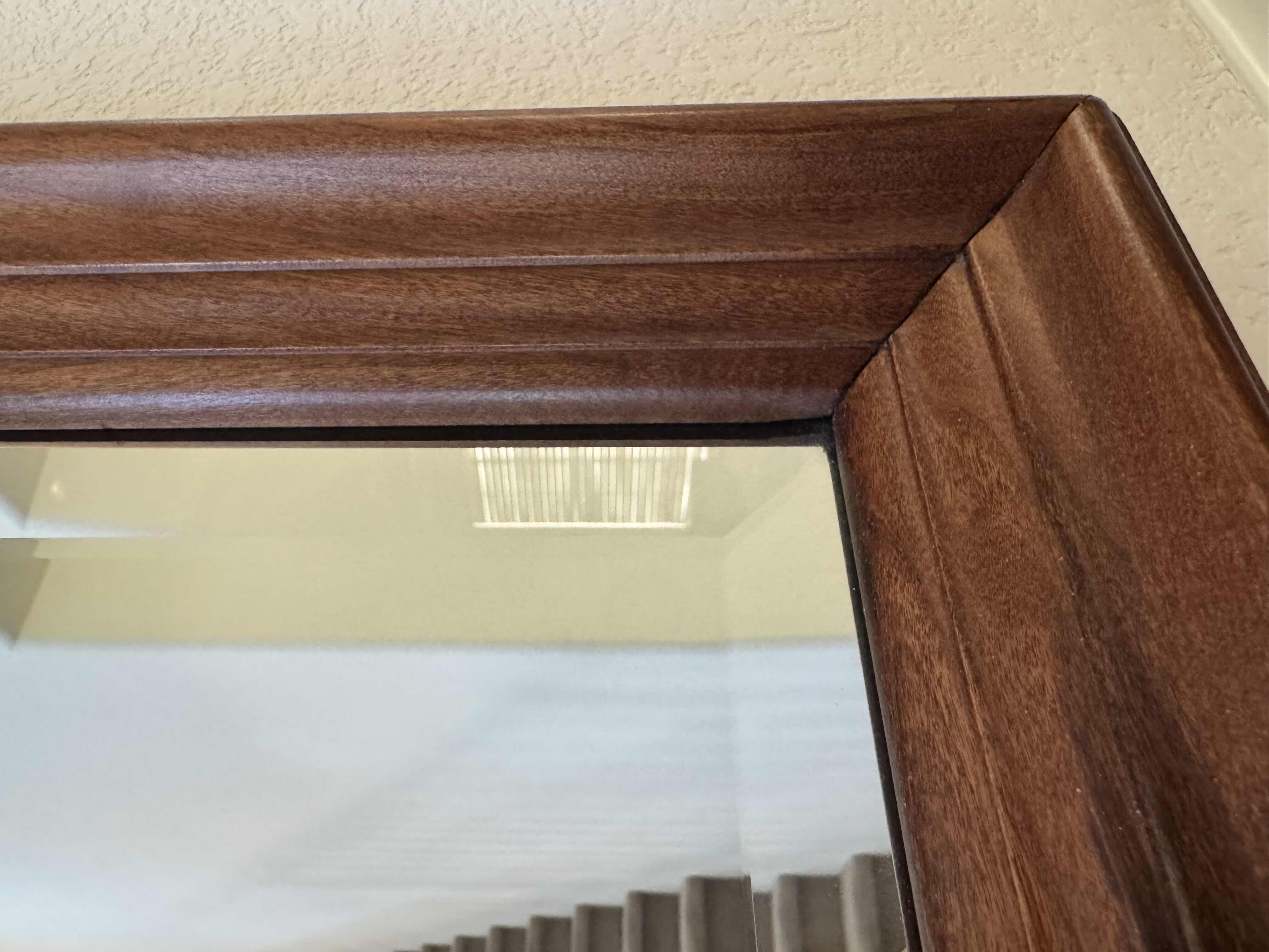 Photo 1 of 40
VINTAGE RECTANGULAR WOODEN FRAMED MIRROR, HANGING MIRROW, OAKWOOD LIKE. HOME DECOR, HOME ESSENTIALS.

34” X 54” X H2”
