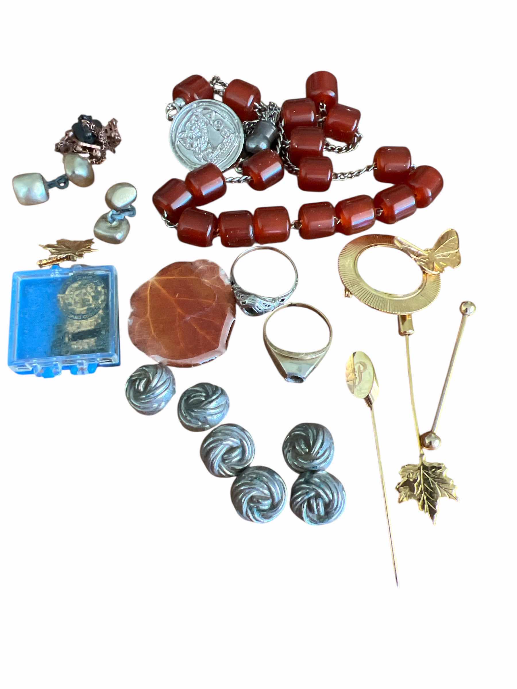 Photo 1 of LOT OF VINTAGE JEWELRY, STICK PINS, PINS AND MORE